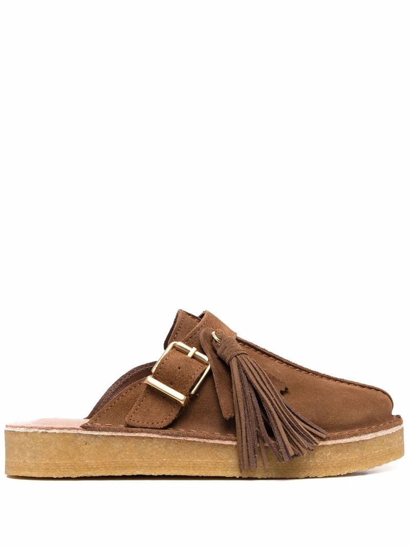 slip-on suede mules 1