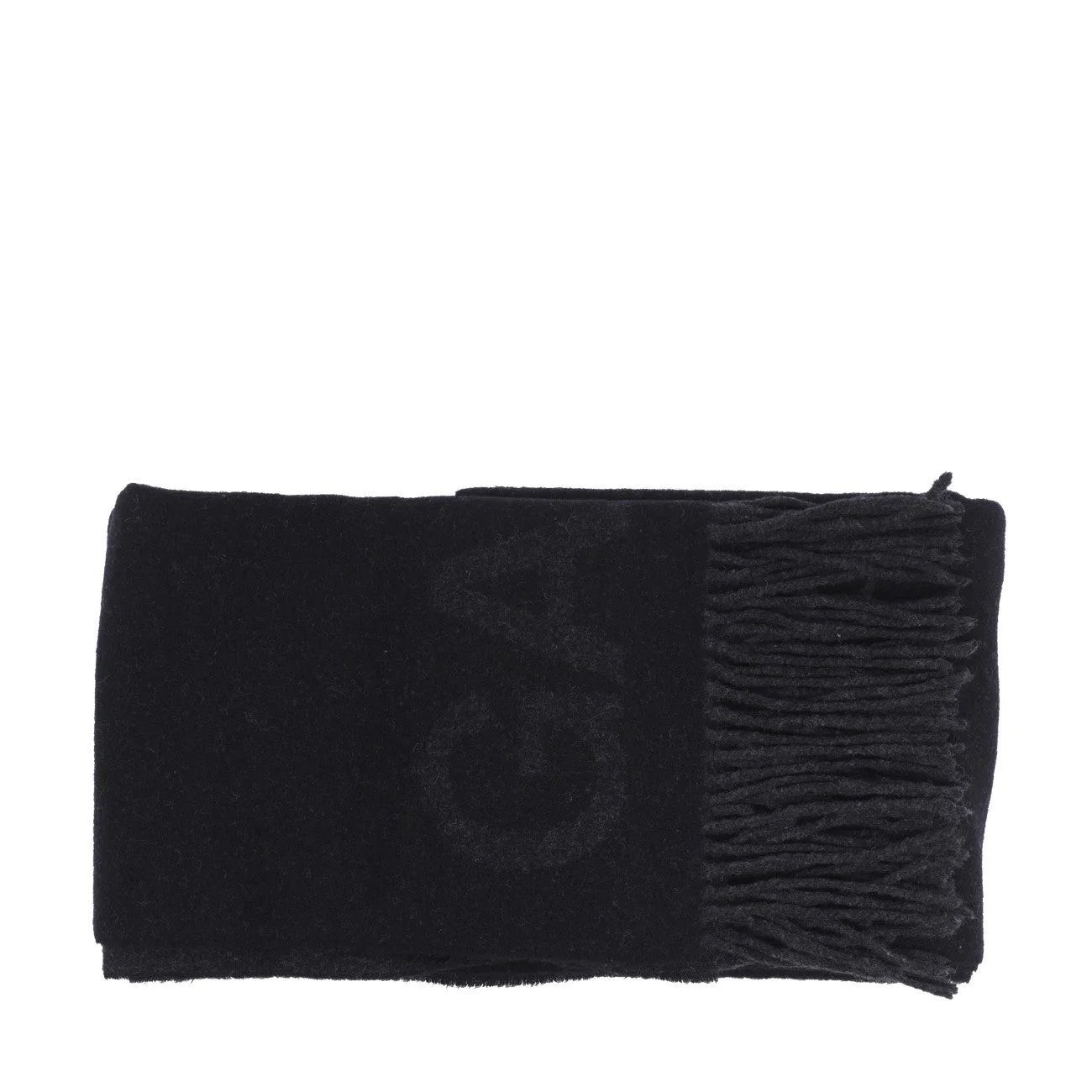 Ganni Women Fringed Wool Scarf - 1
