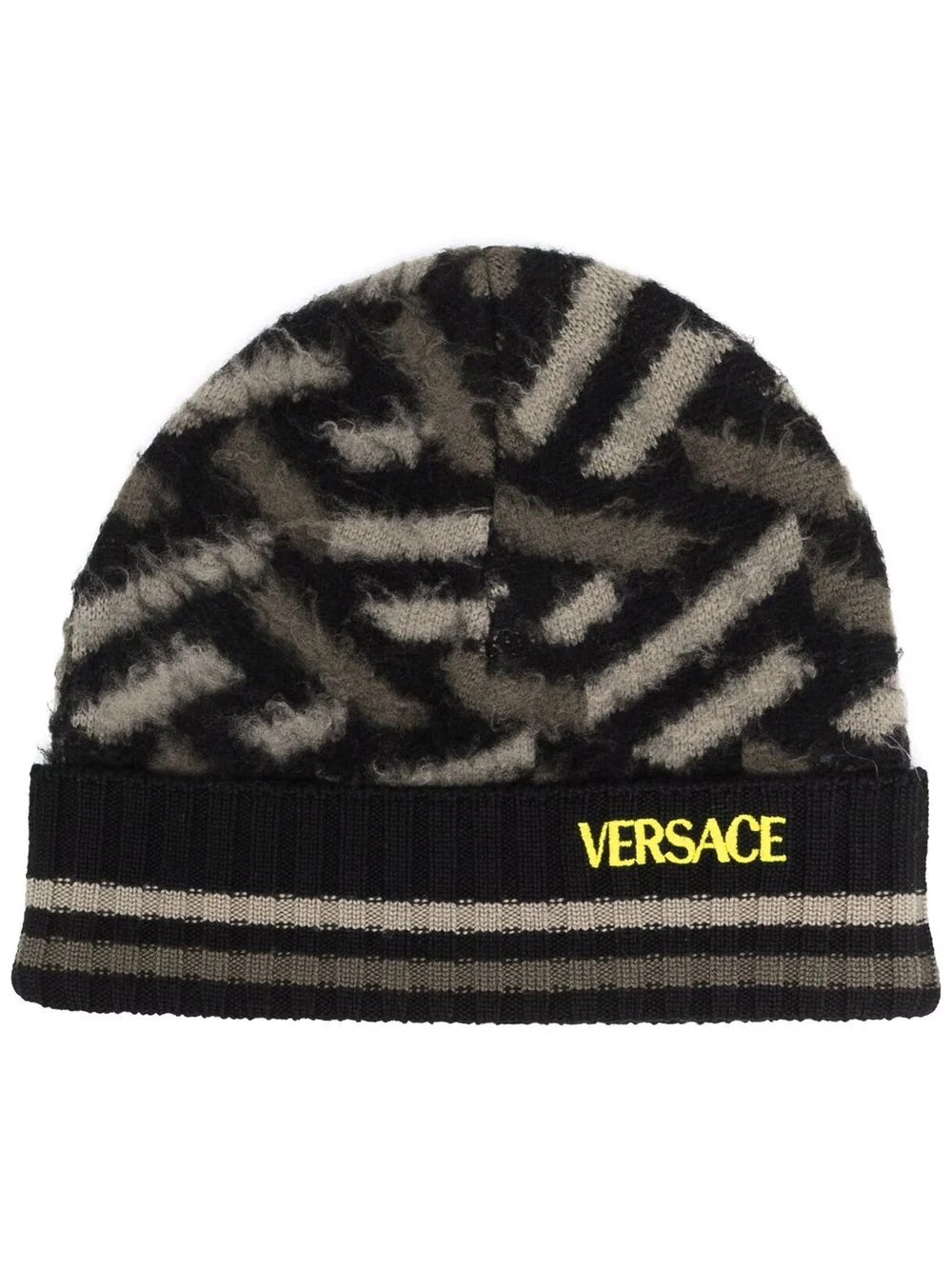 Greca Signature brushed-wool beanie - 1