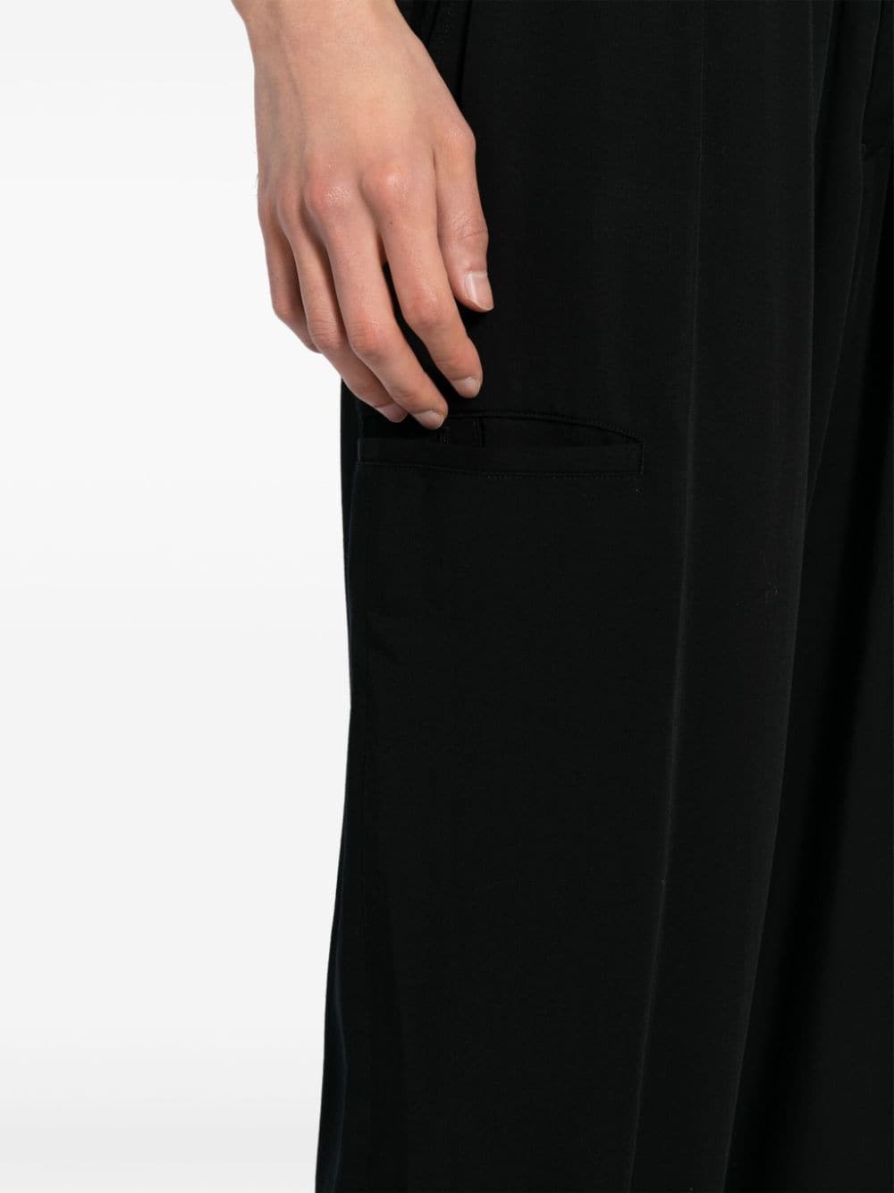 high-waist tapered trousers - 5