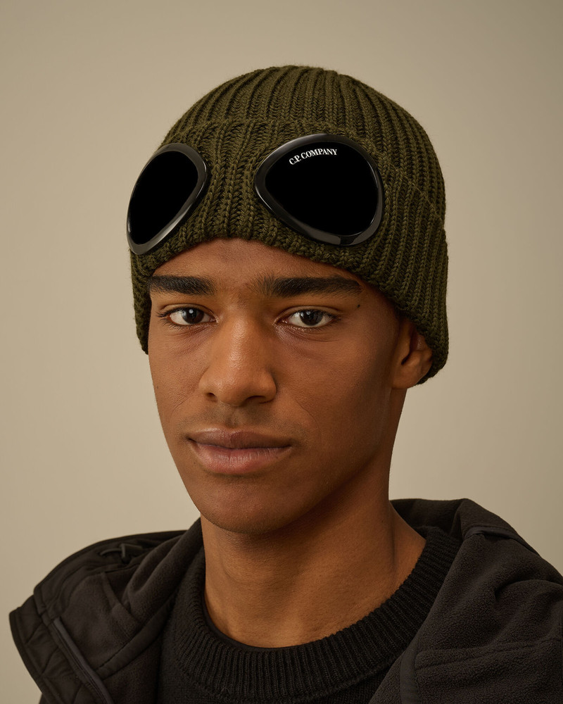 C.P. Company Extrafine Merino Wool Goggle Beanie outlook