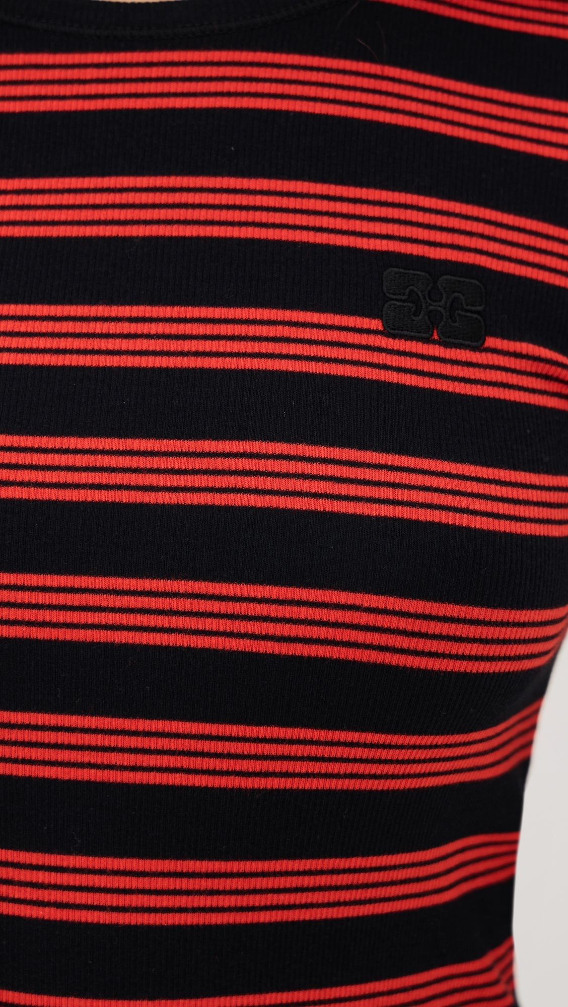Soft Cotton Rib Striped Long Sleeve Tee - 6