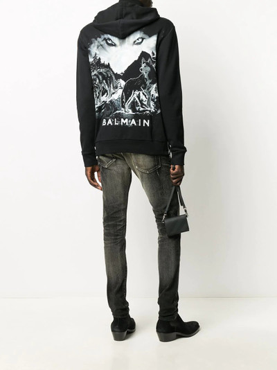 Balmain Interplanetary zip hoodie outlook