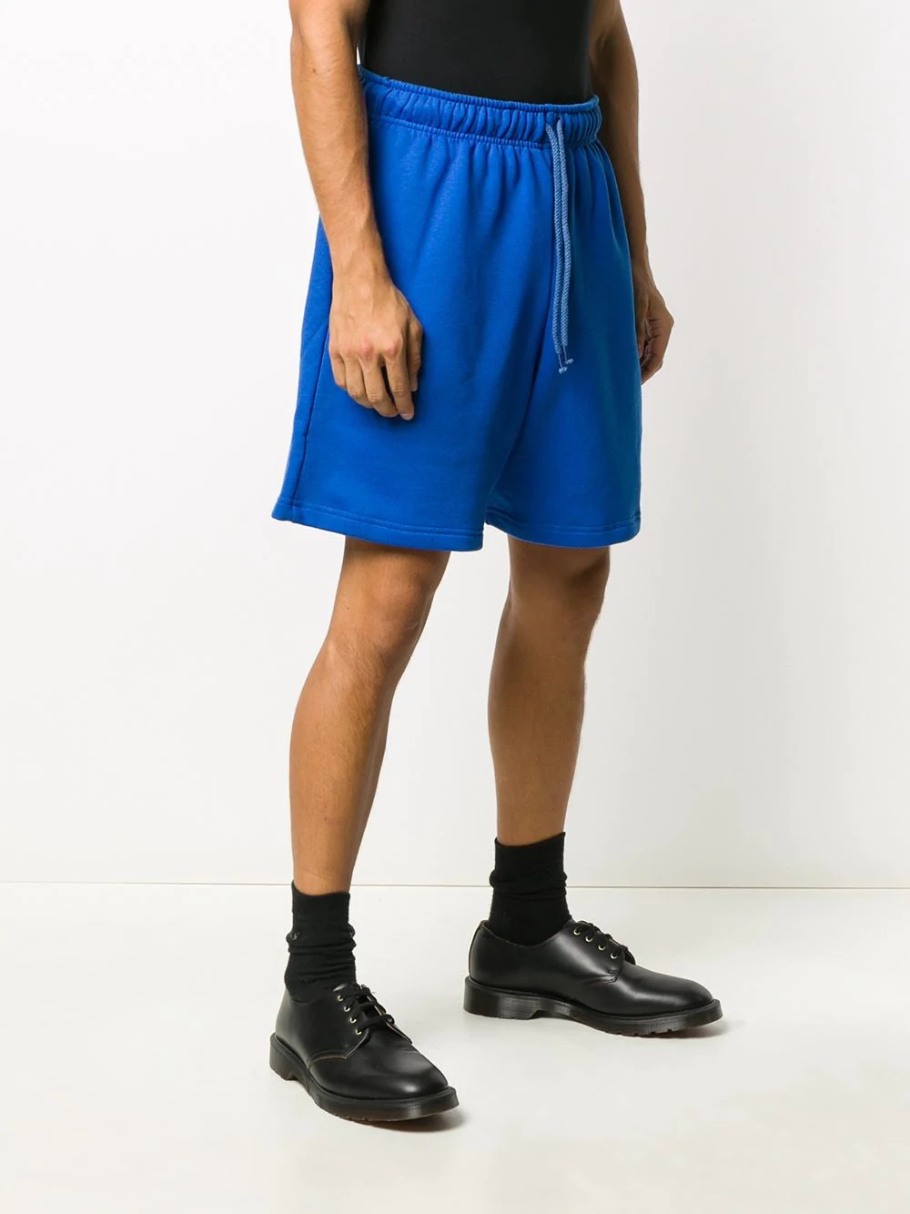 drawstring logo track shorts  - 3