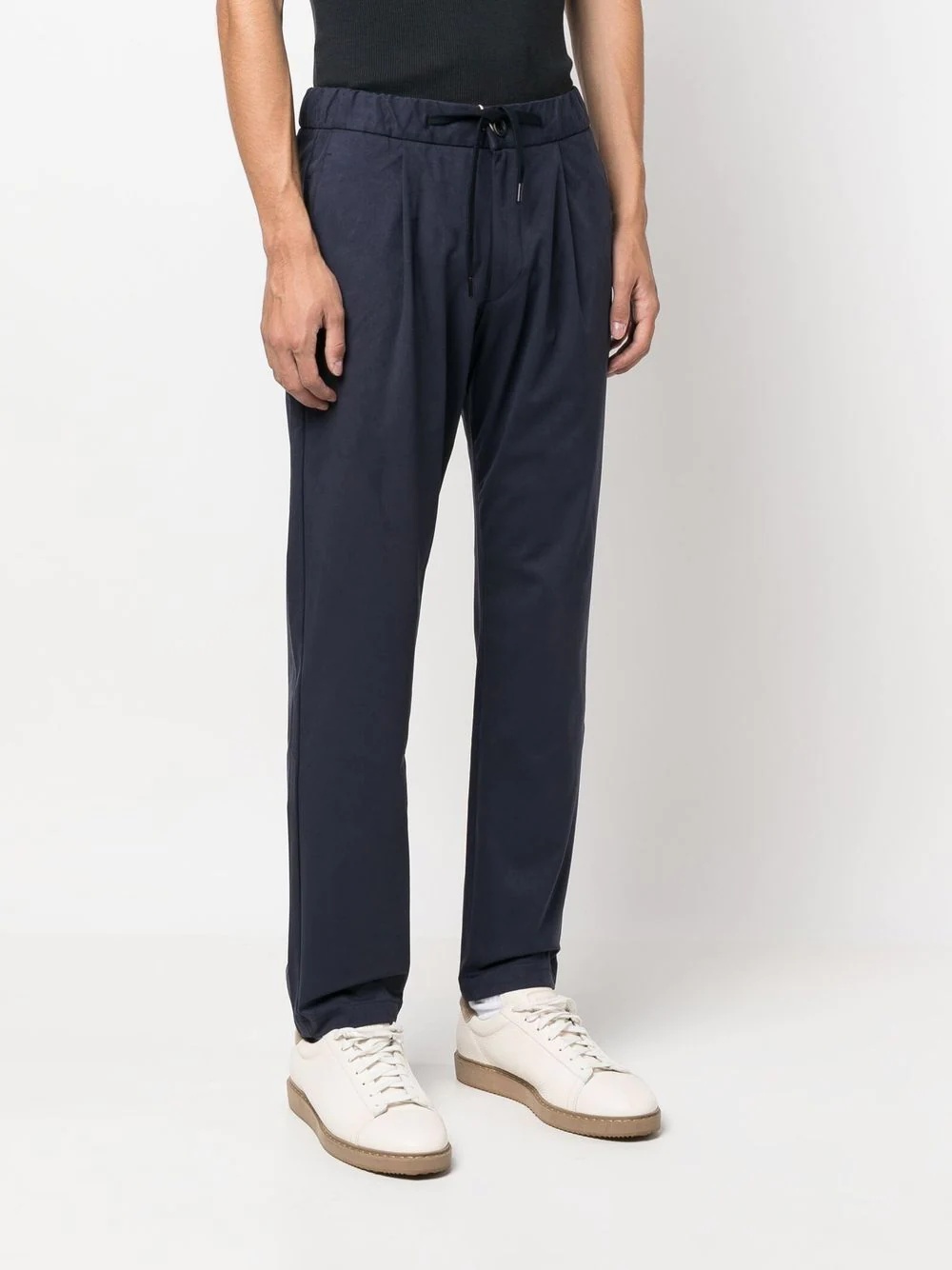 suede-effect drawstring pants - 3