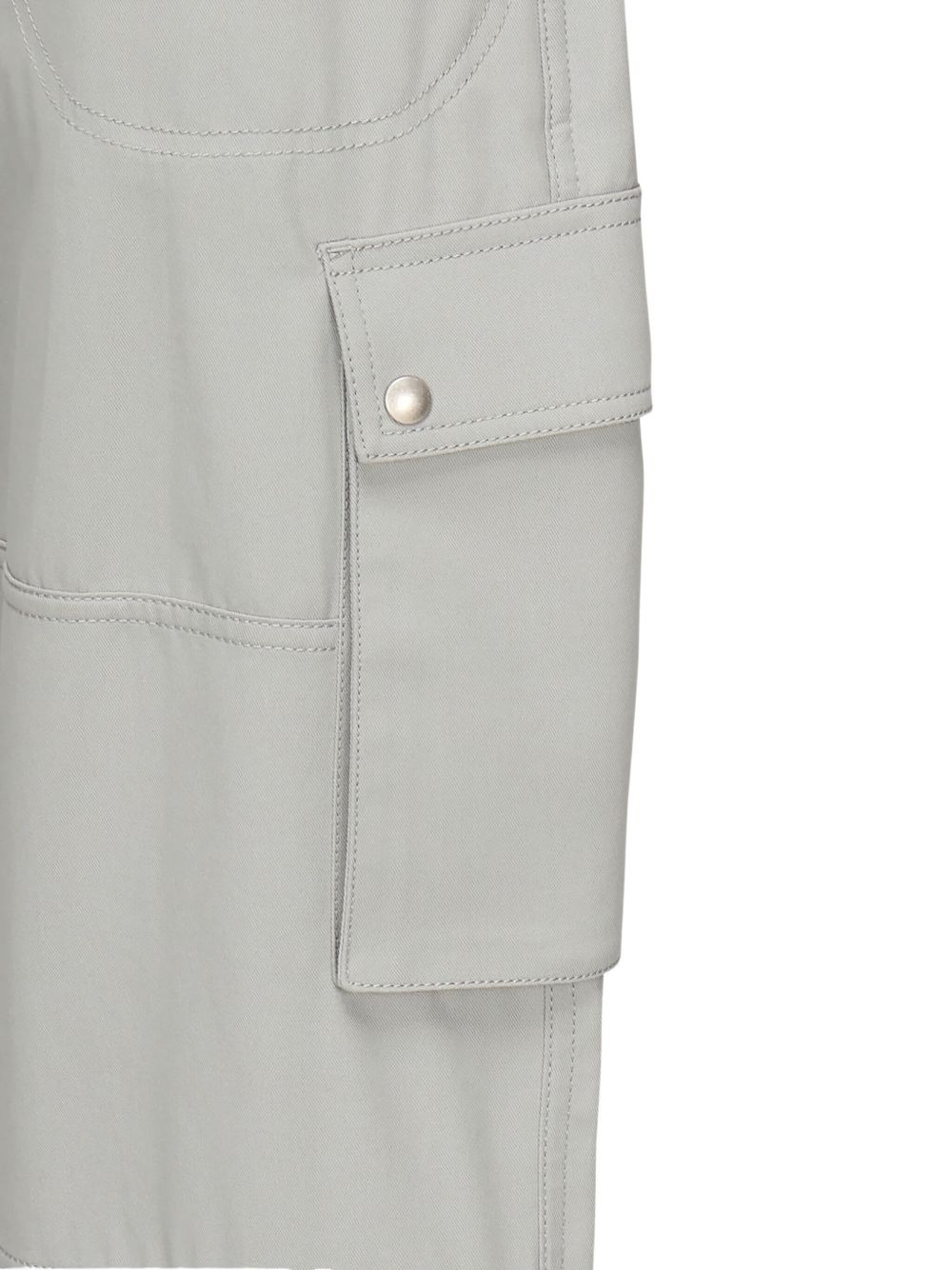 cargo-pockets straight-leg trousers - 3