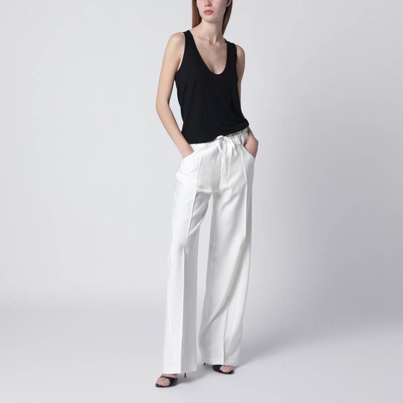 DARKPARK White Iris trousers in crêpe outlook