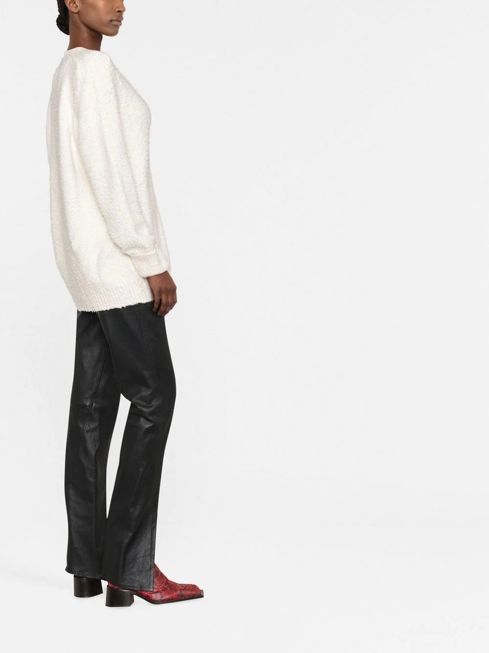 V-neck knitted cardigan - 3