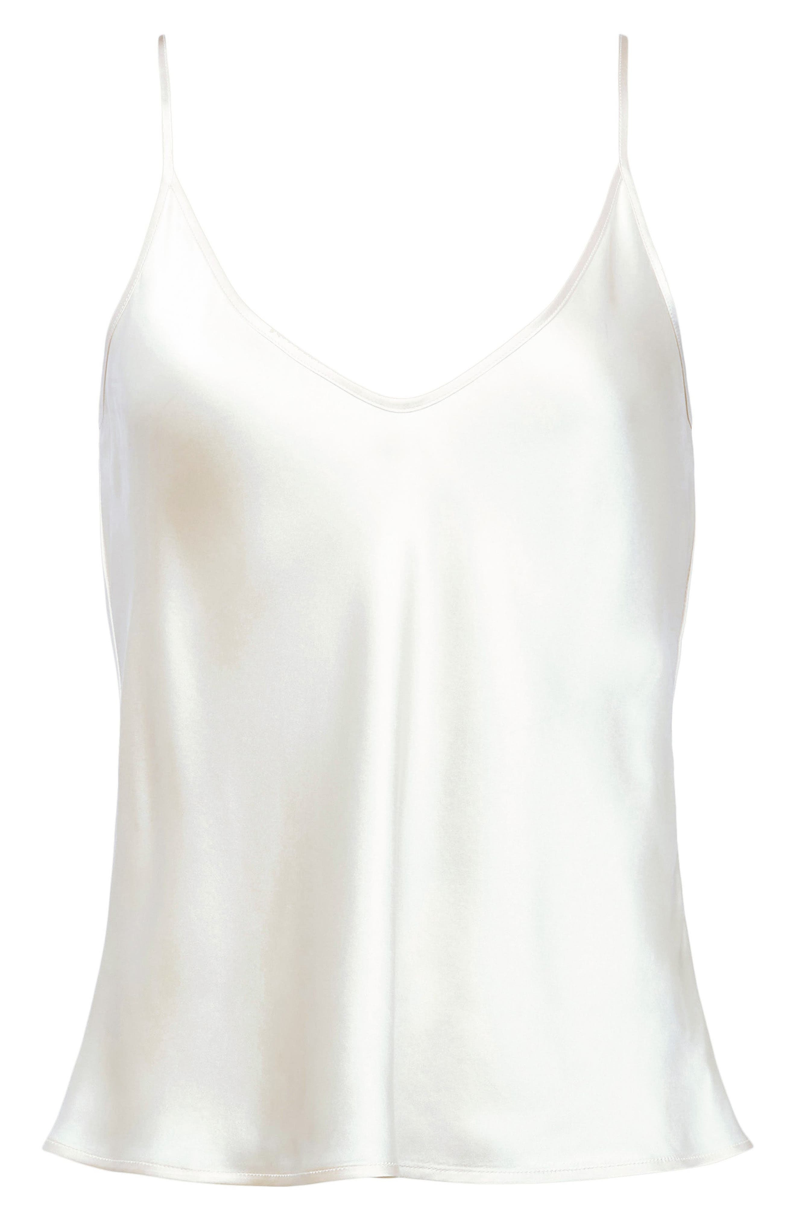 L'AGENCE Lexi Silk Camisole in White at Nordstrom - 4
