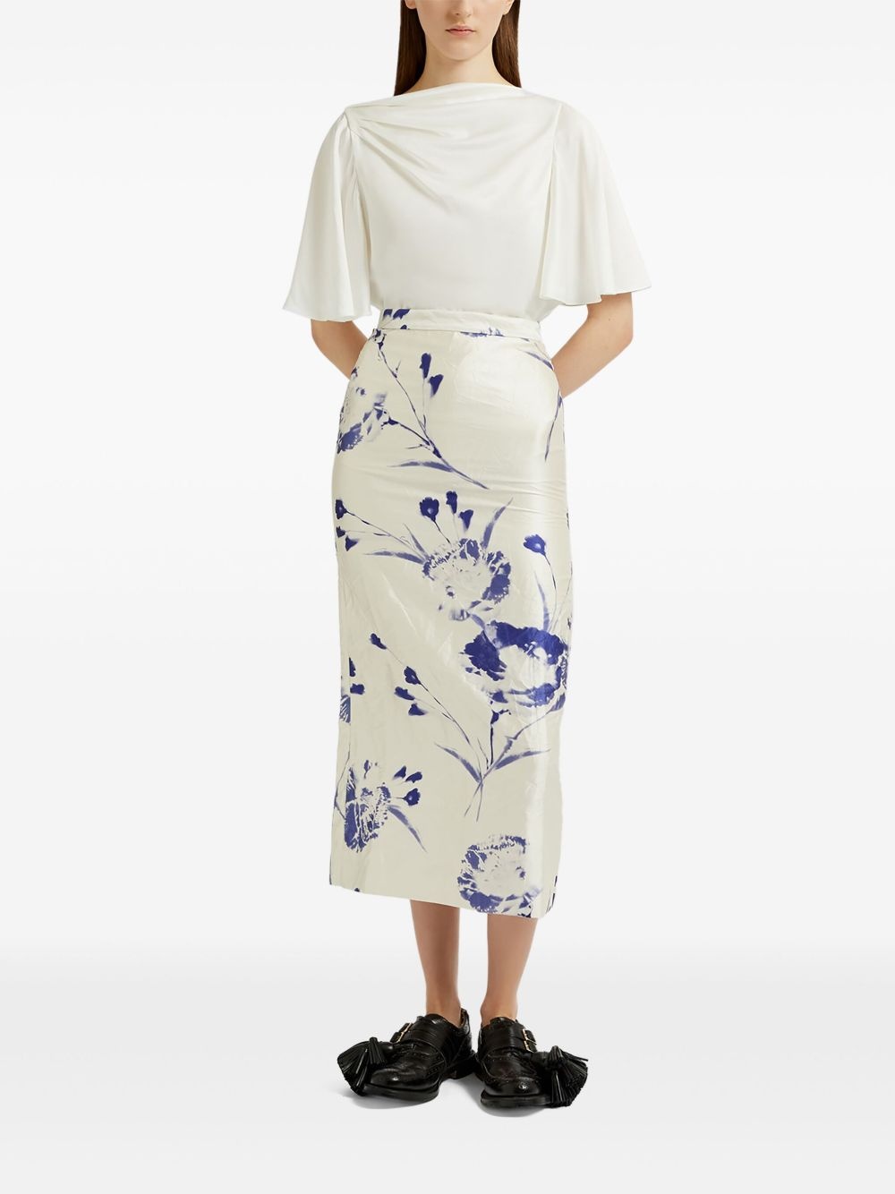 draped-detail top - 2