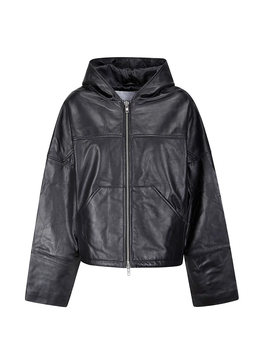 Hector hooded leather jacket - 1