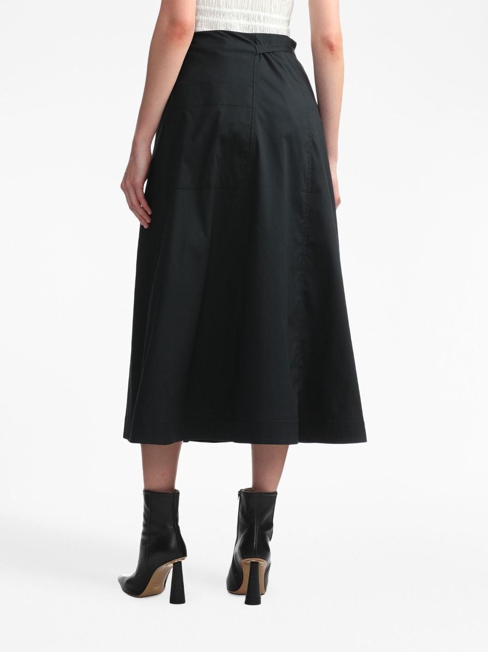 Soft Poplin Wrap Skirt - 4