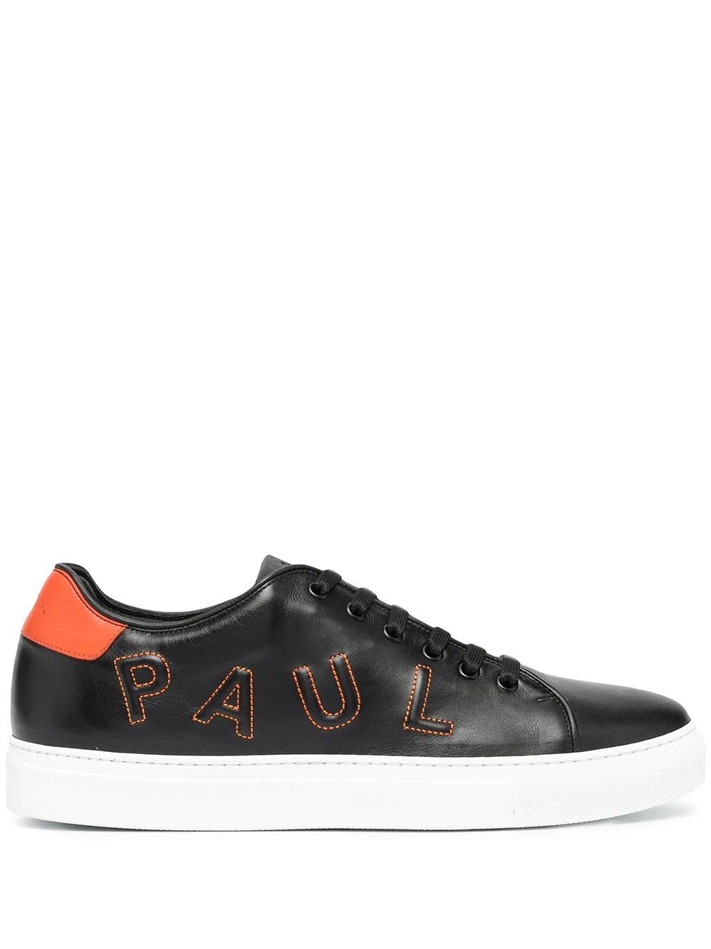 logo patch lace-up trainers - 1