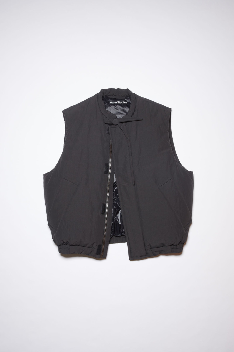 Padded nylon vest - Black 1