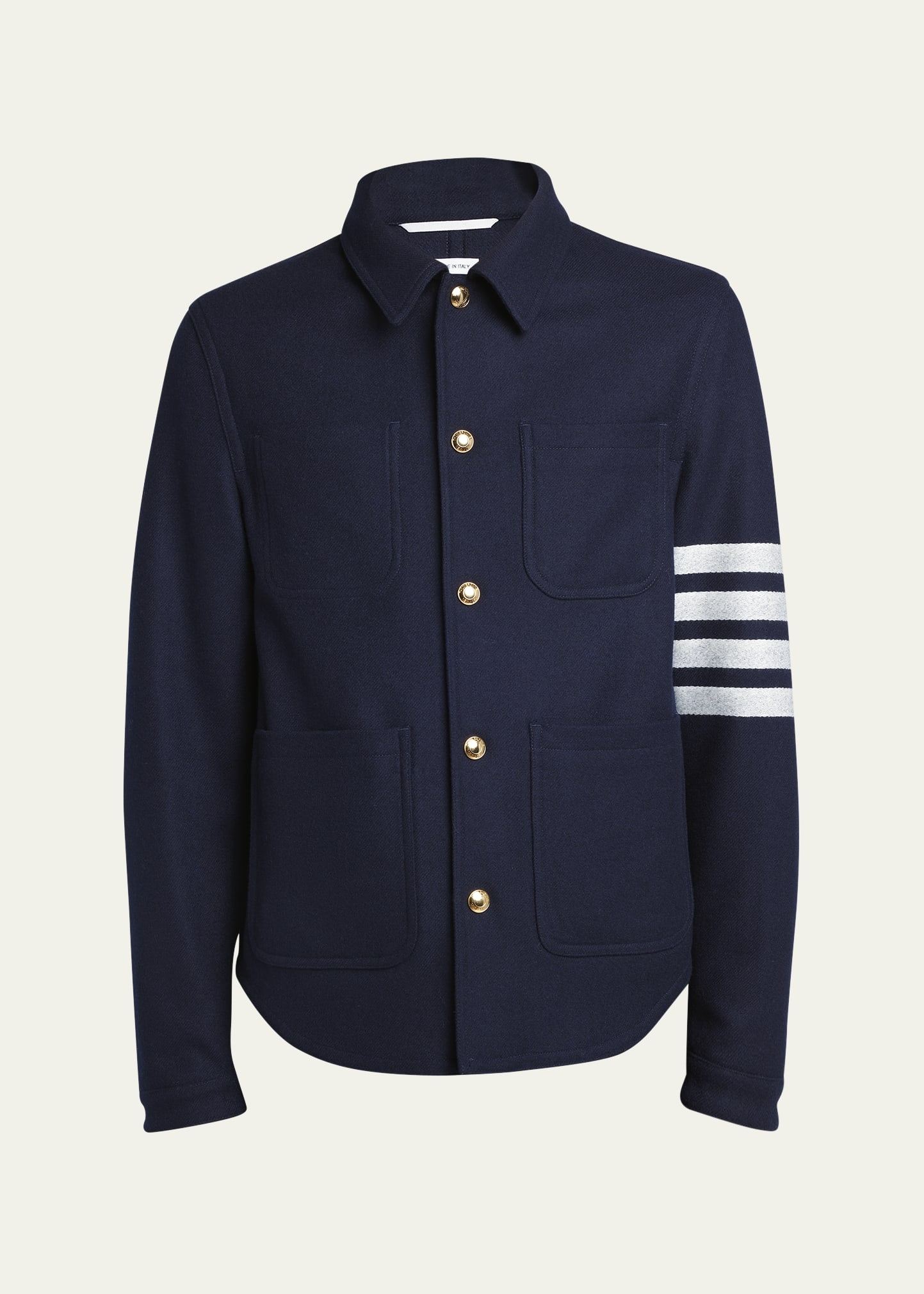 Men's Utility Patch Wool Chore Jacket - 1