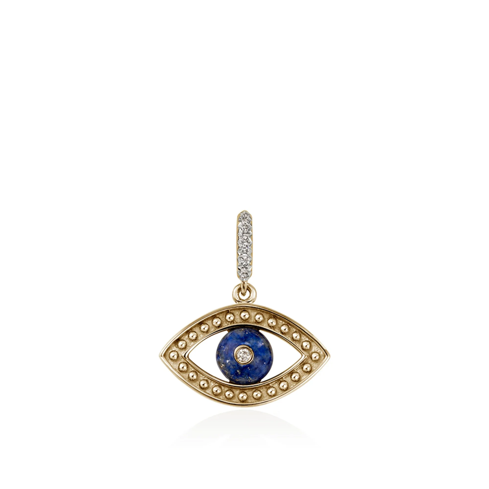 Evil Eye Pendant, Gold, Lapis Lazuli, Diamonds - 1