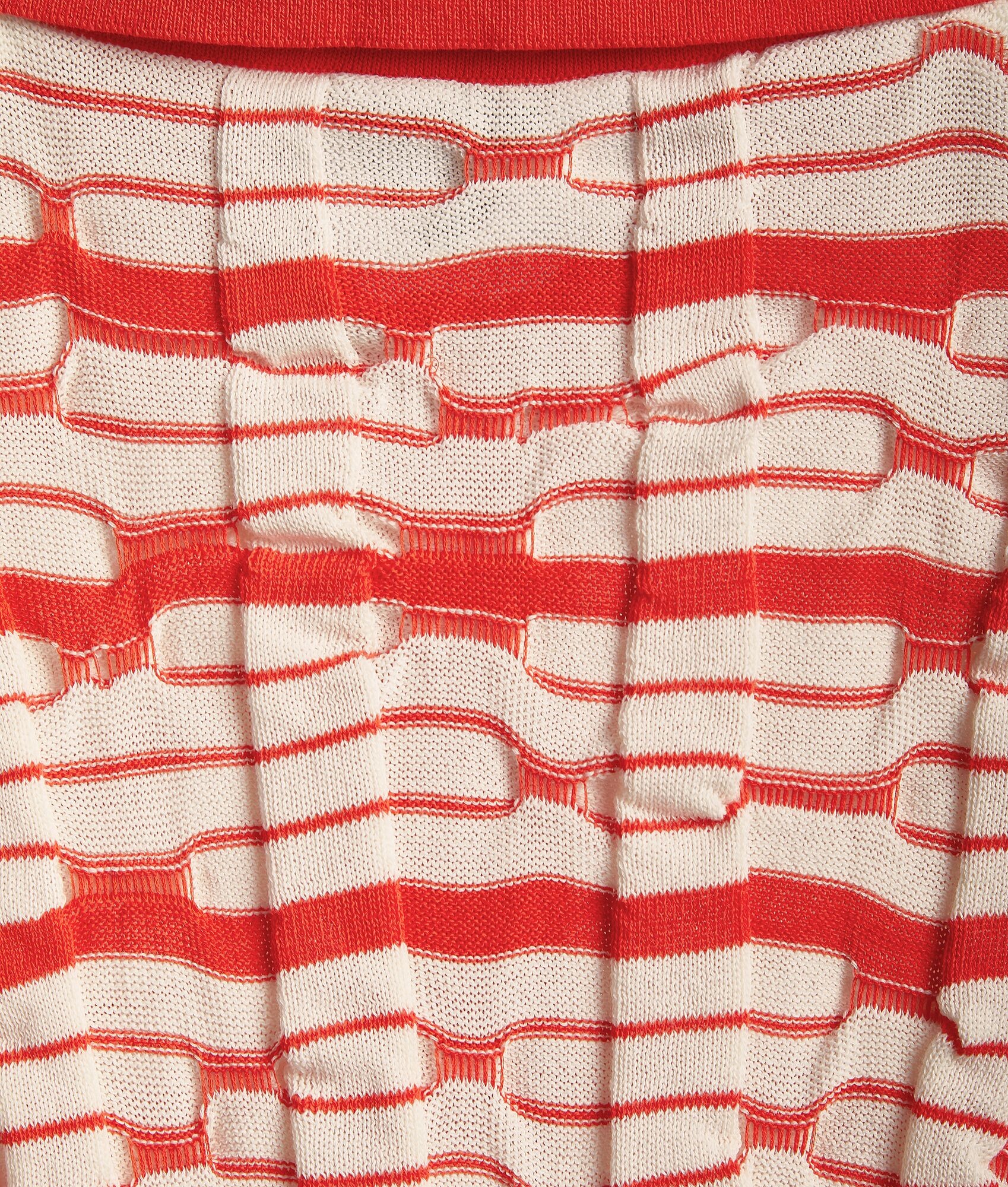 Distorted Stripe Cotton Polo - 5