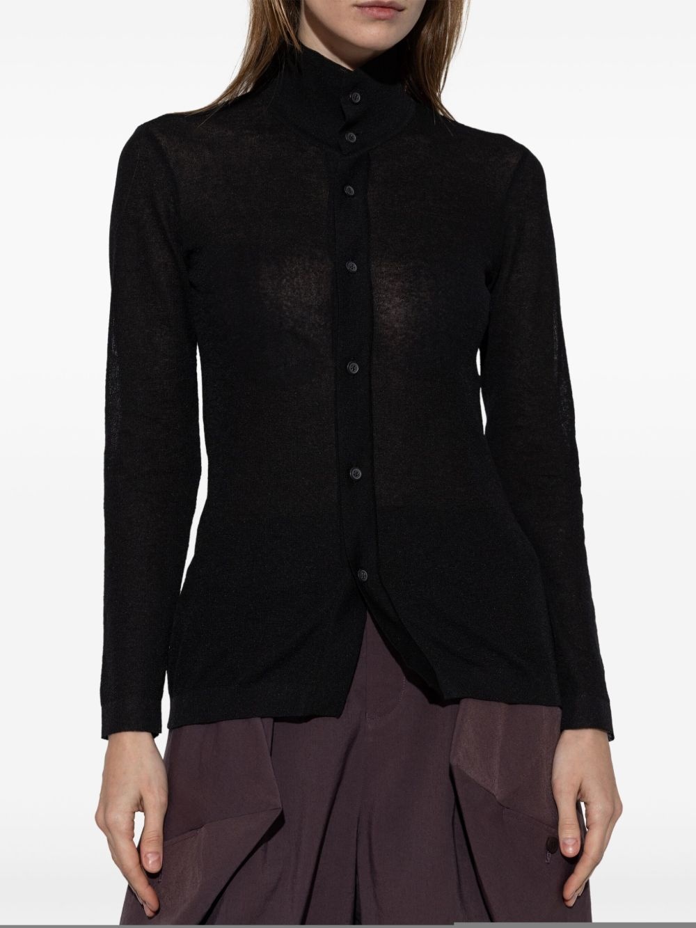open-back cardigan - 3