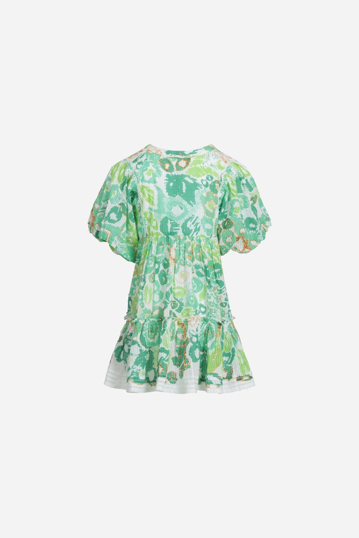 Mini Dress Aria for girls - Green Pencilleo - 2