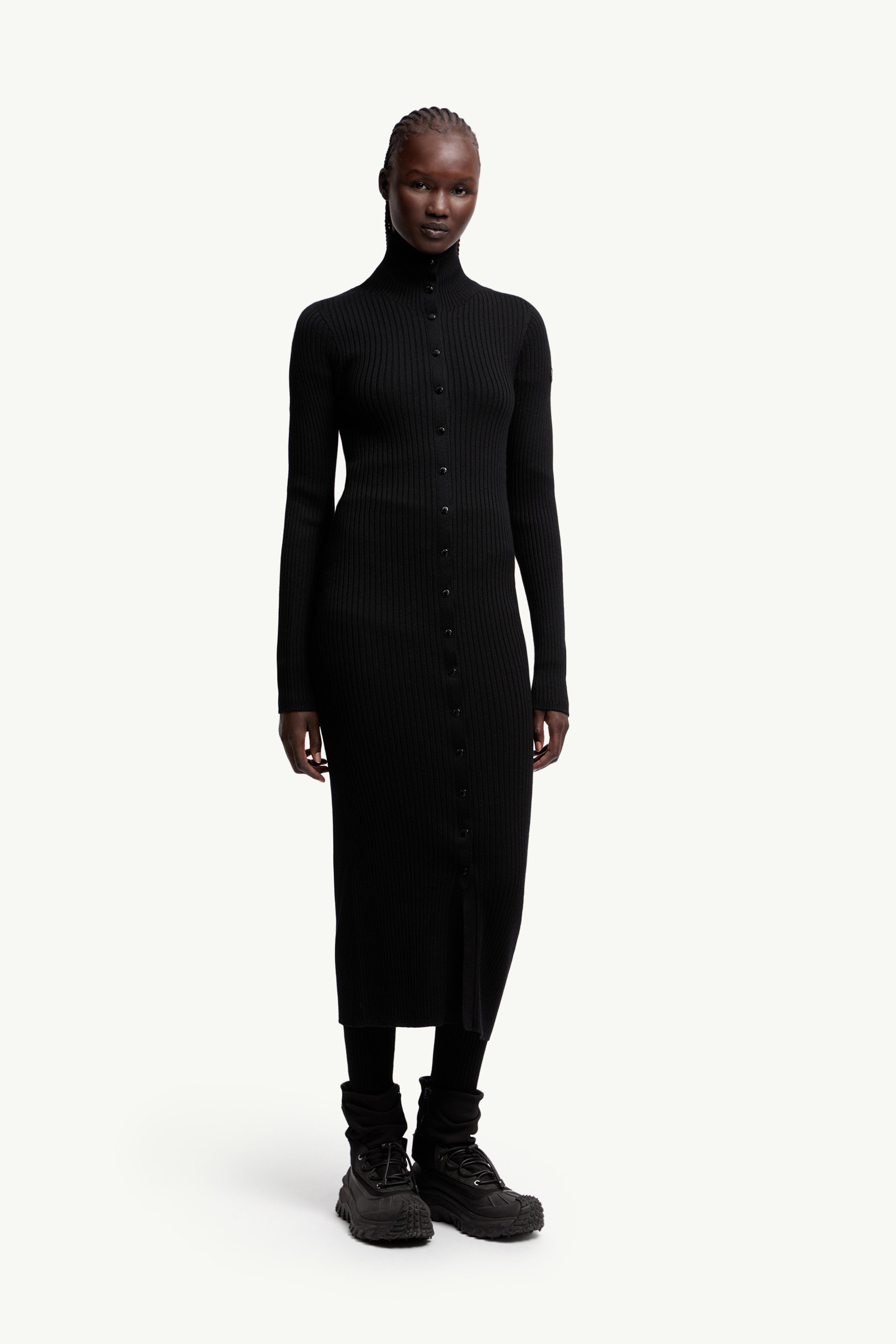 Moncler x EE72 by Edward Enninful Wool Turtleneck Dress - 3