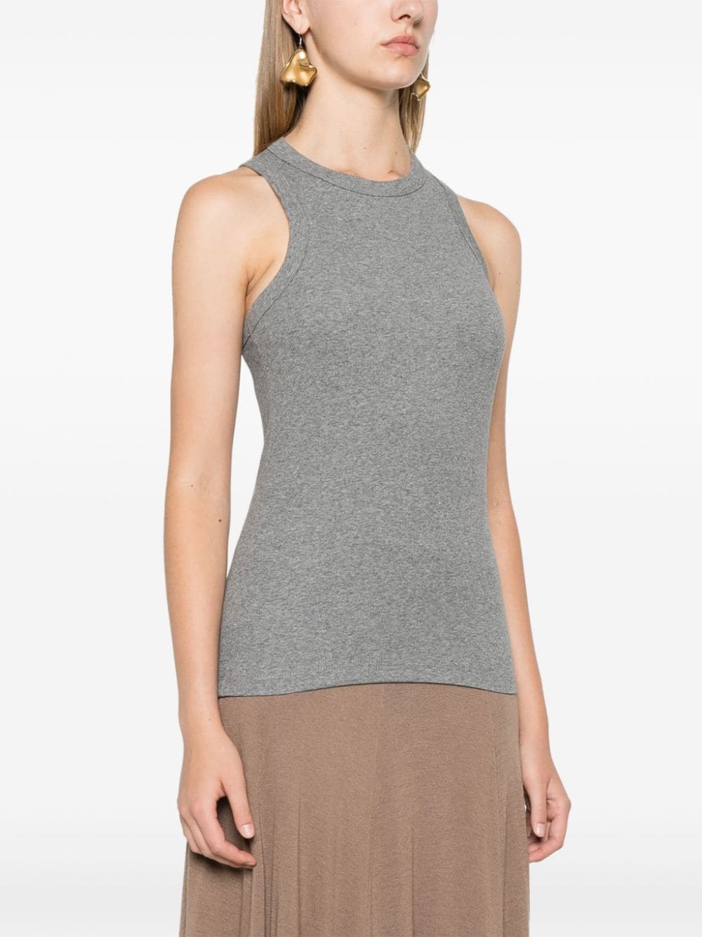 ribbed-knit tank top - 3