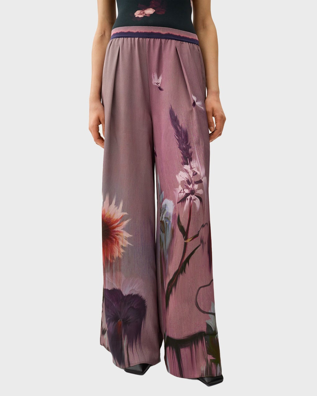 Trousers Berta Flower Purple - 4