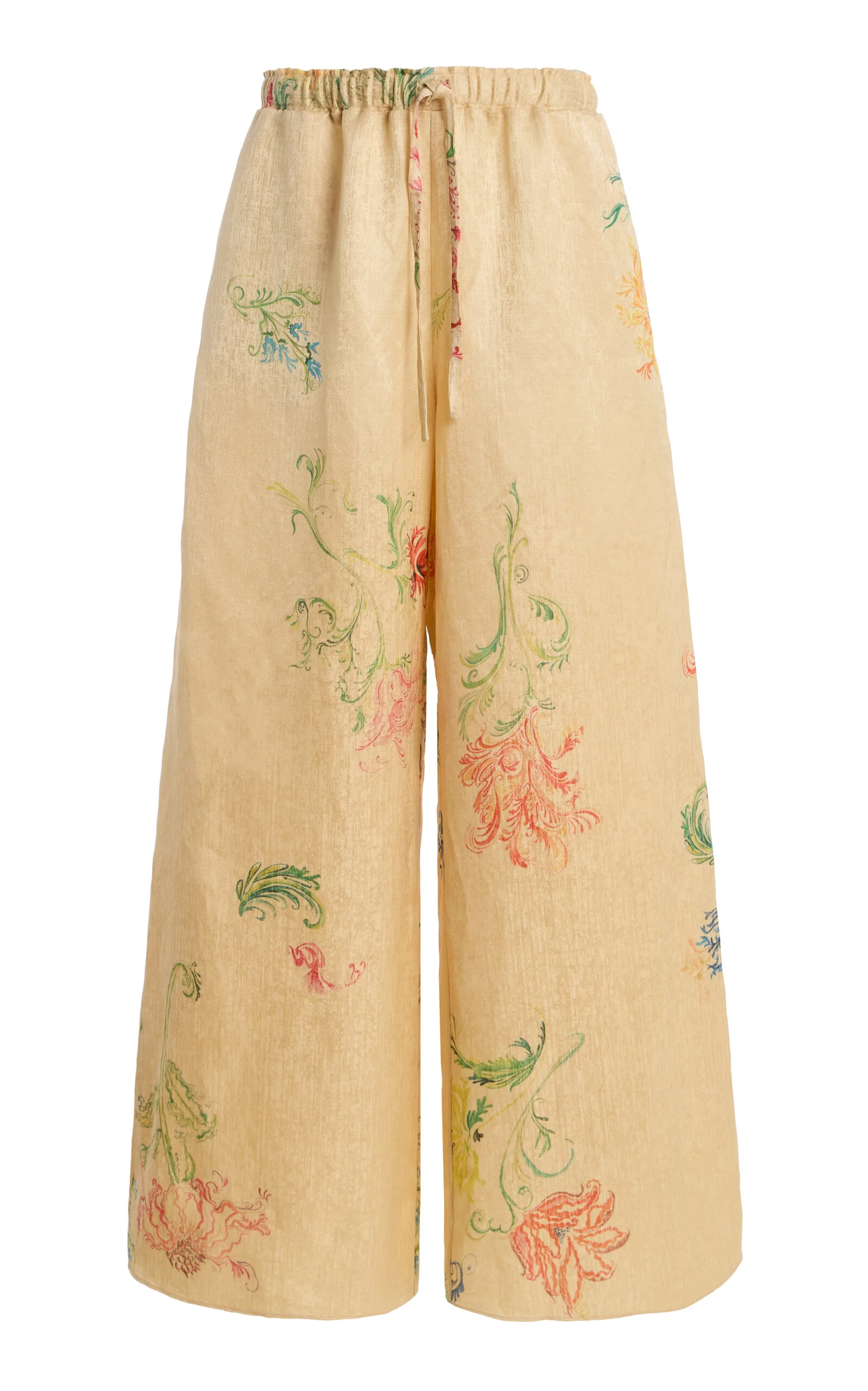 Floral Jacquard Wide-Leg Pants multi - 1