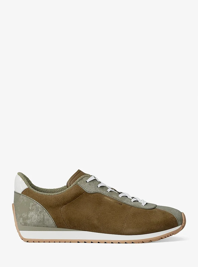 Rhodes Color-Block Suede Trainer - 1