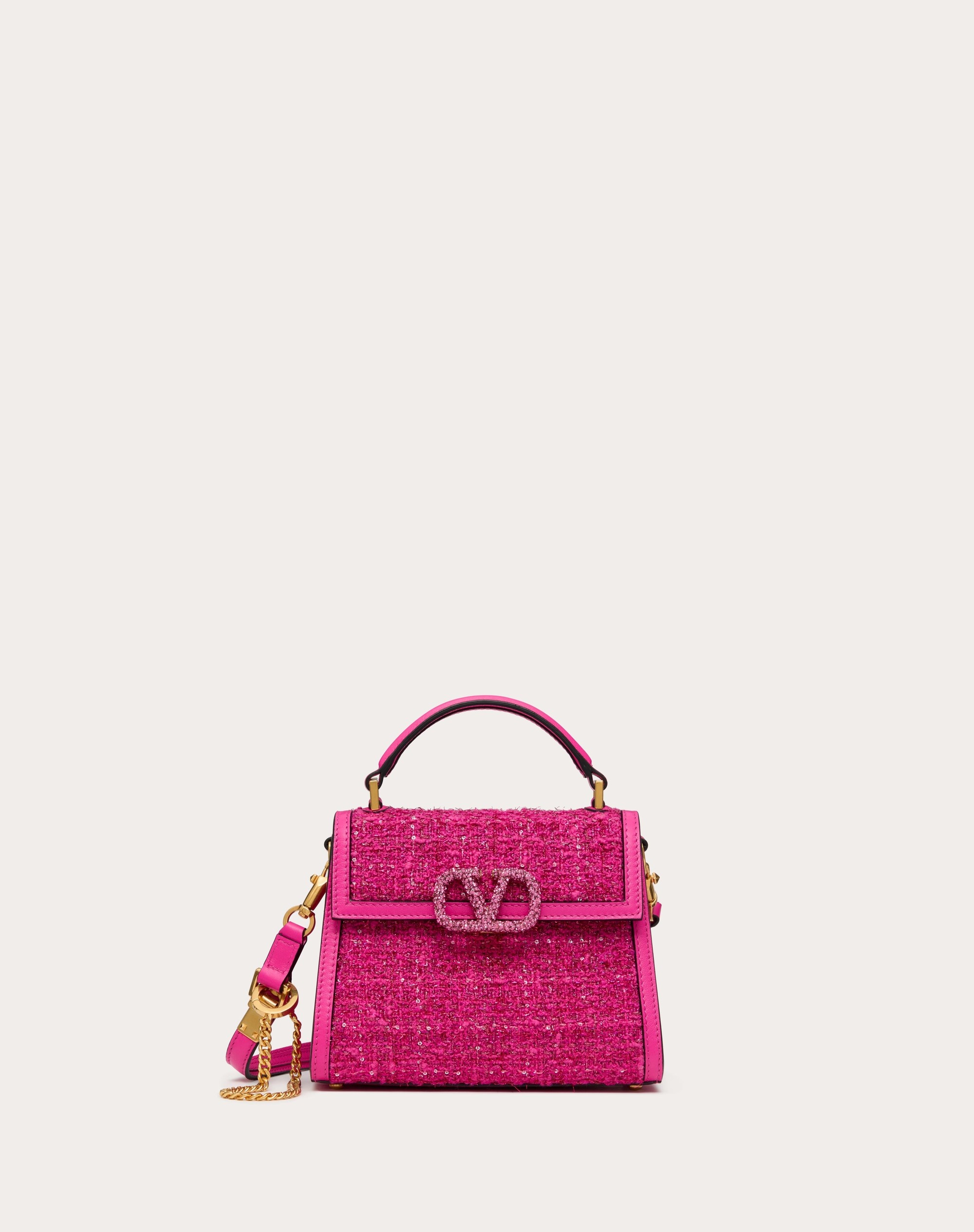 VALENTINO GARAVANI VSLING MINI TWEED HANDBAG - 1