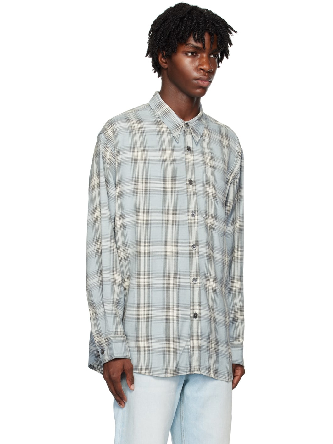 Blue Oversize Shirt - 2