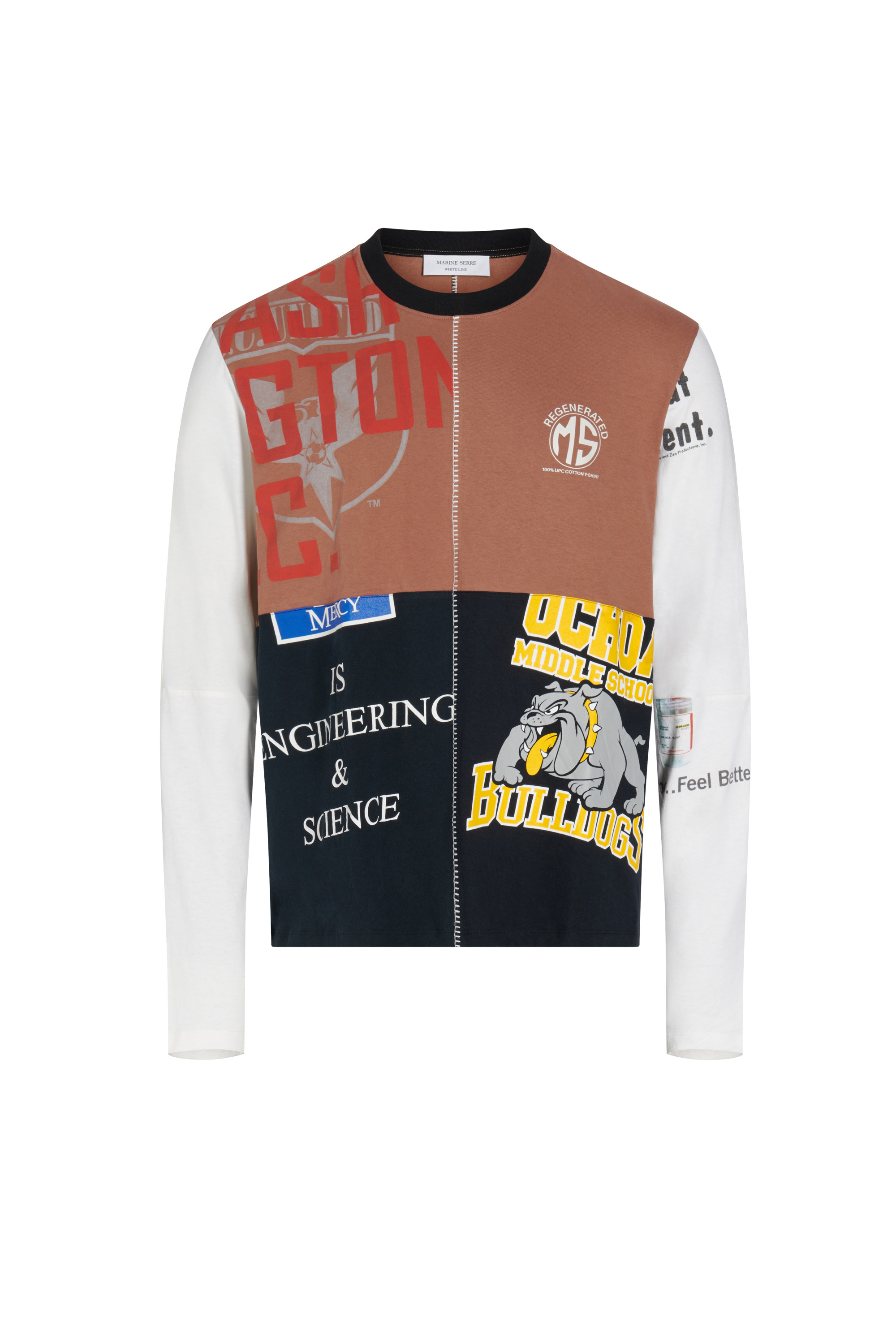 Regenerated Graphic T-Shirt Patchwork T-Shirt - 8