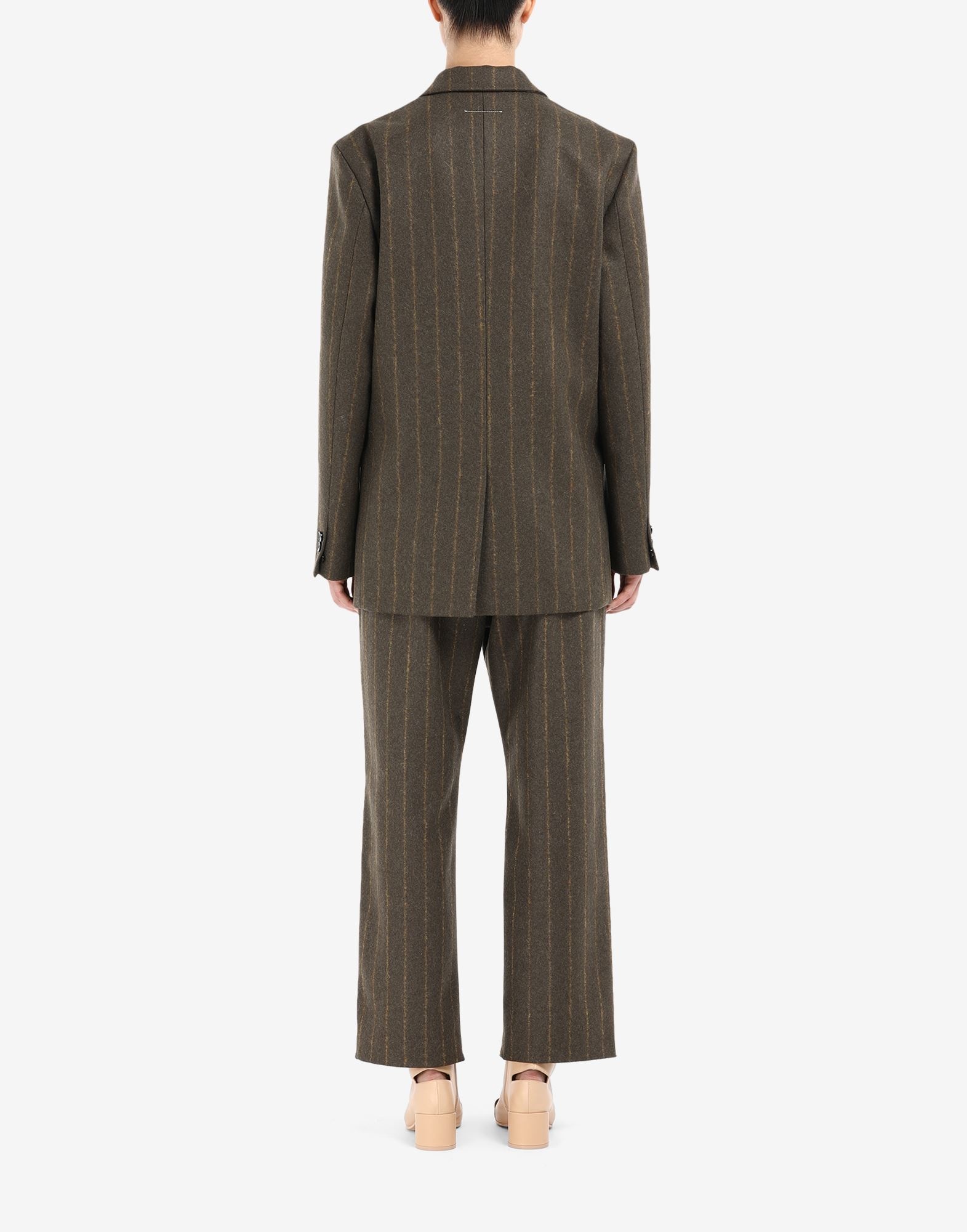 Stripe felt blazer - 4