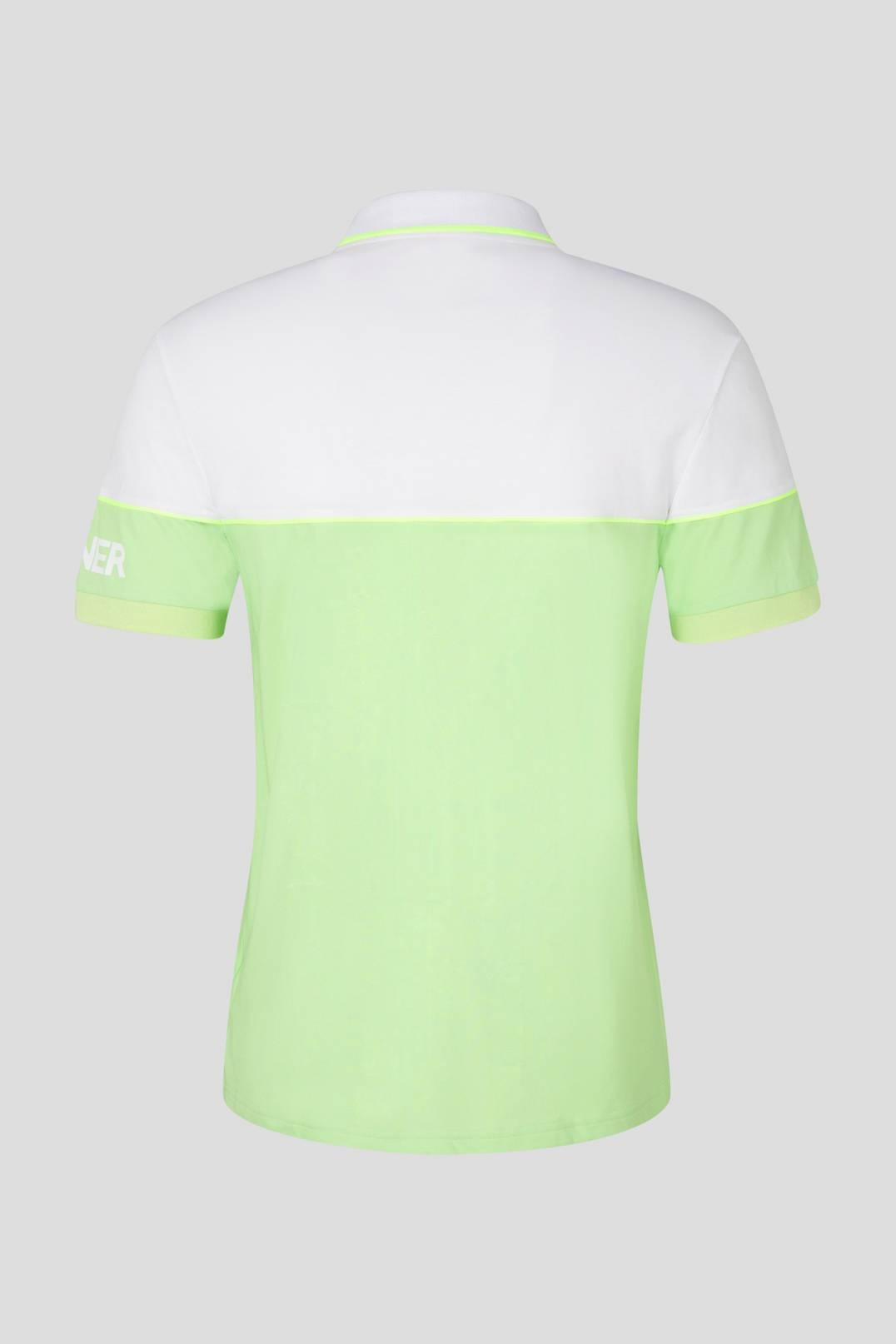 YANIS FUNCTIONAL POLO SHIRT IN LIME/WHITE - 5