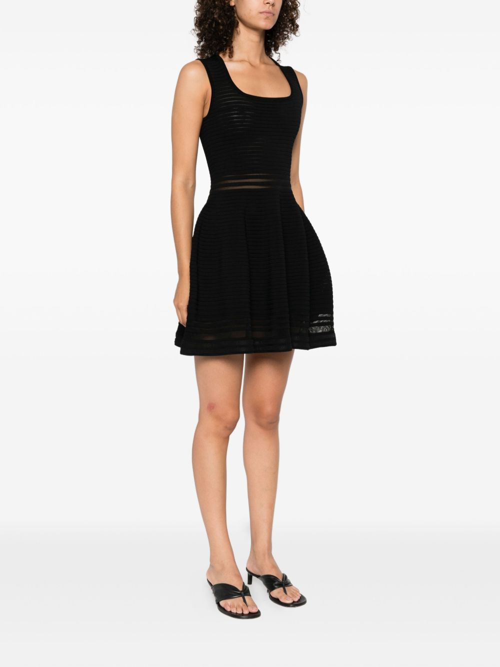 ribbed sleeveless dress - 3