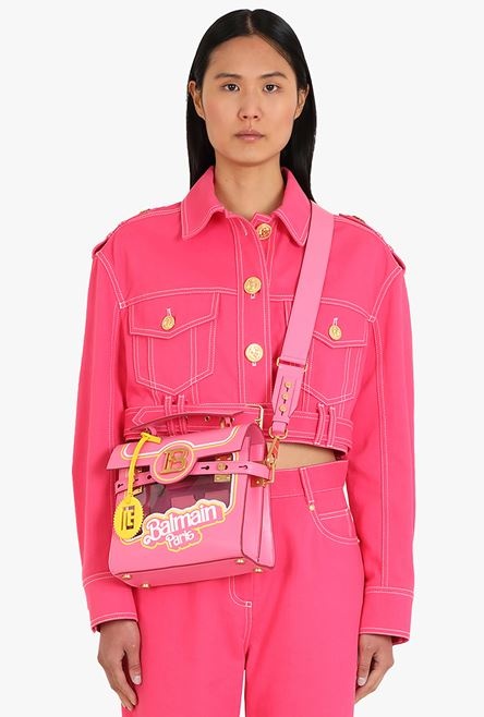 Balmain x Barbie - Pink calfskin B-Buzz 23 bag - 10