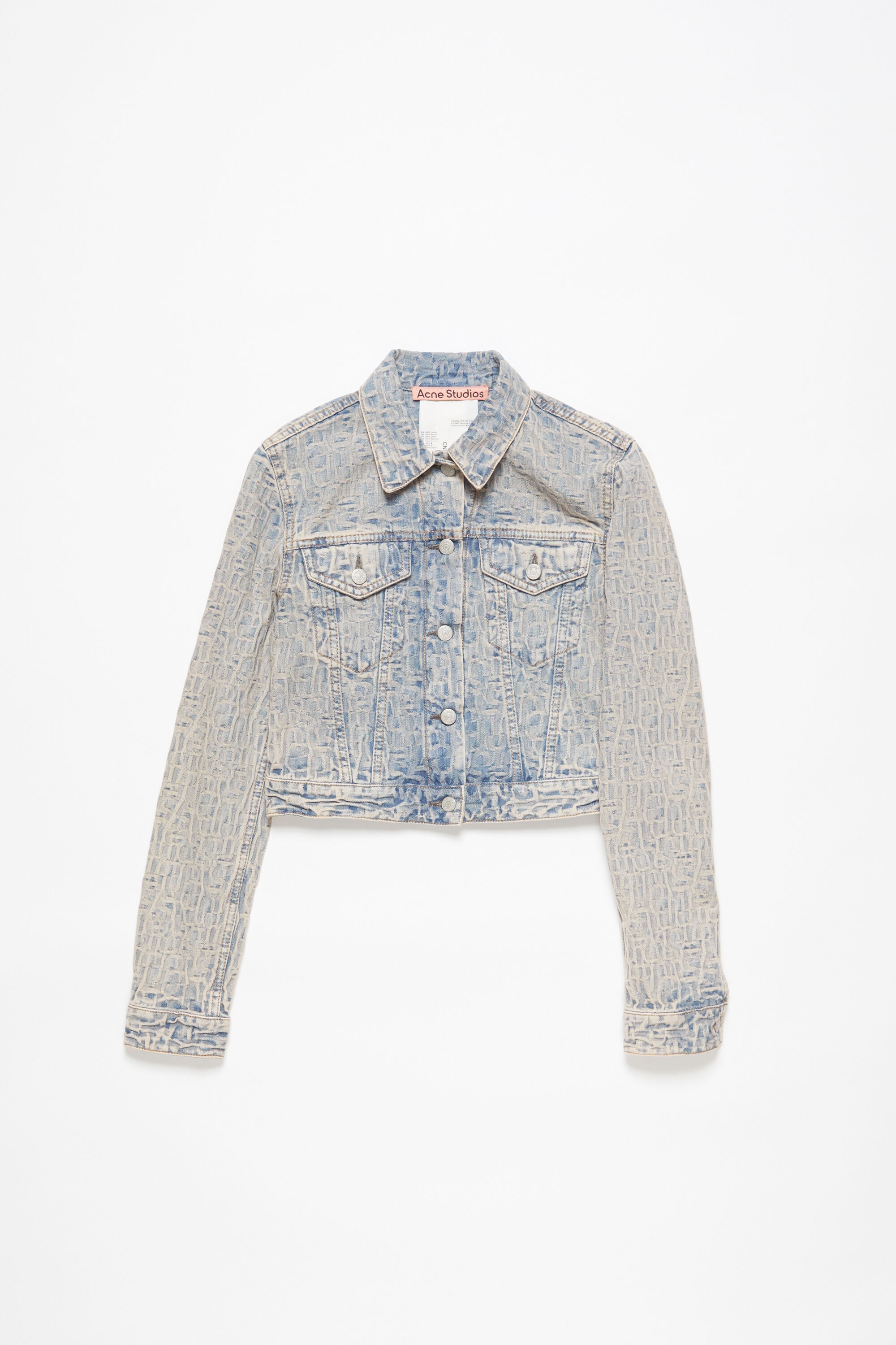 Monogram denim jacket - Fitted fit - Blue/beige - 7