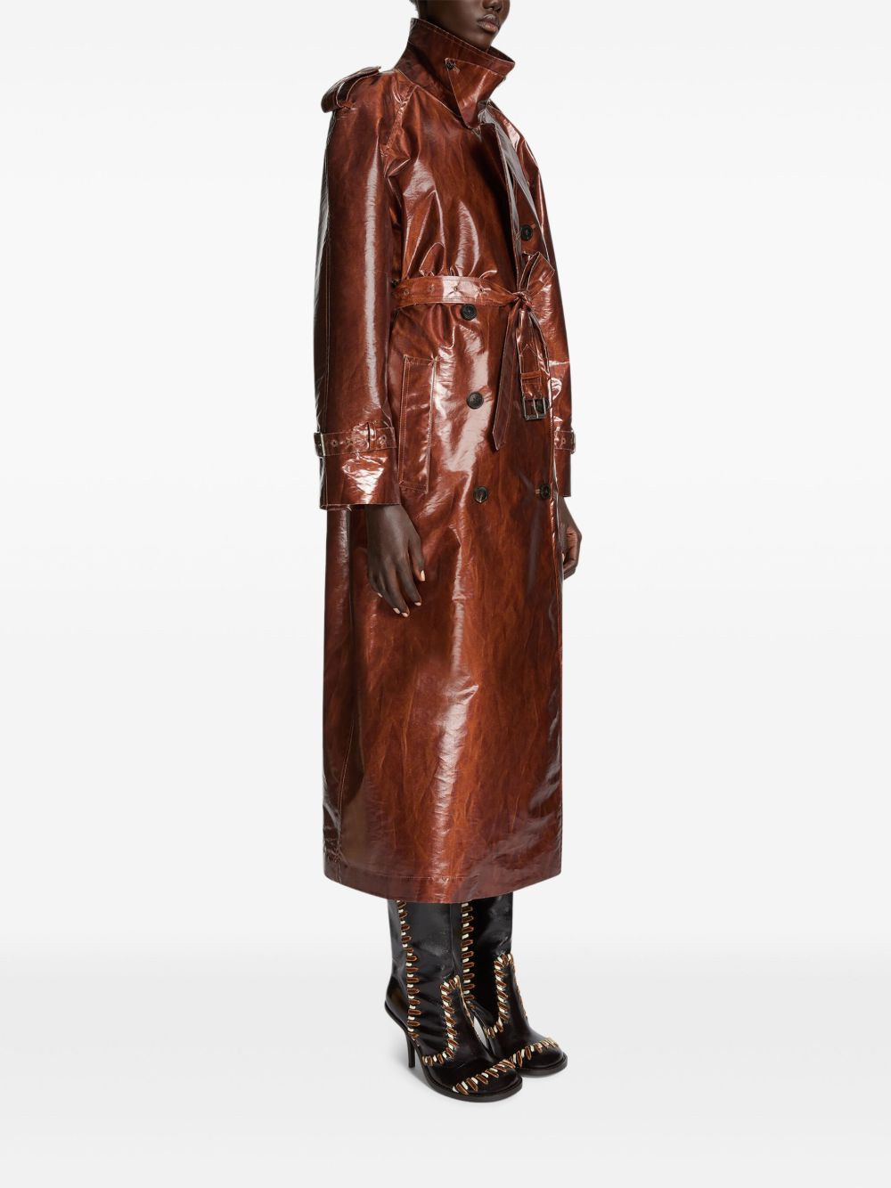 water-repellent trench coat - 3