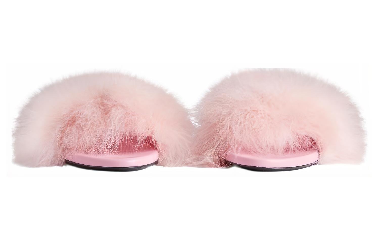 (WMNS) Balenciaga Boudoir 70mm Sandals 'Pink Feathers' 787447W0WMQ5000 - 3