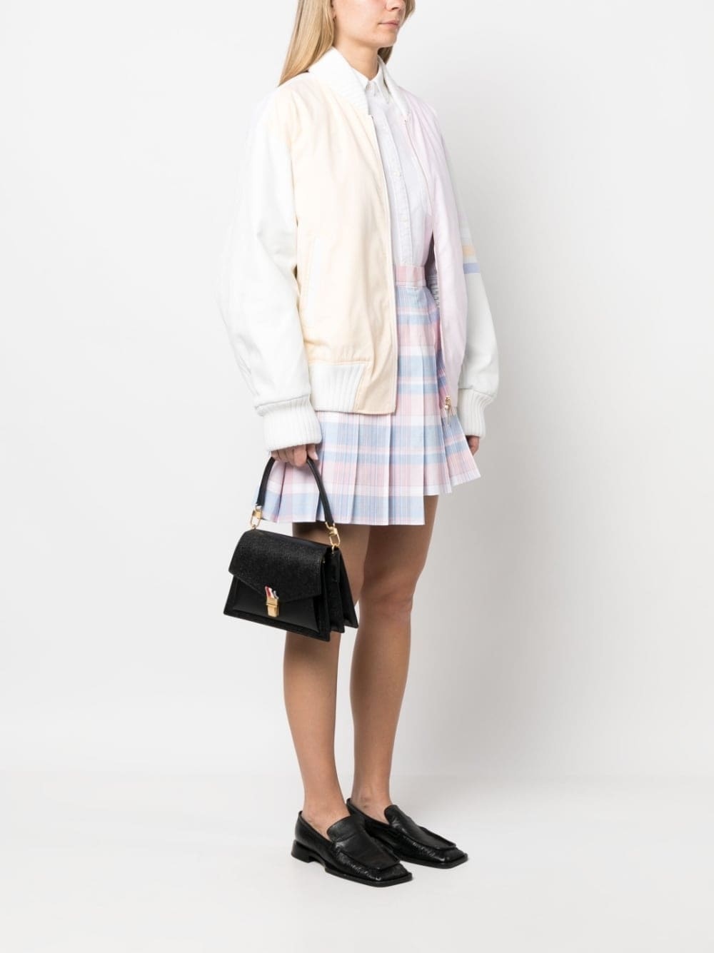 Trapeze pebbled leather tote bag - 2