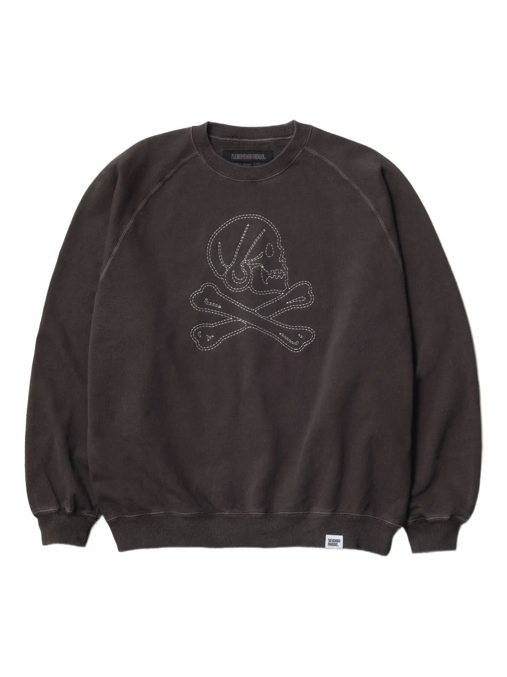 SKULL-EMBROIDERED SWEATSHIRT - 1