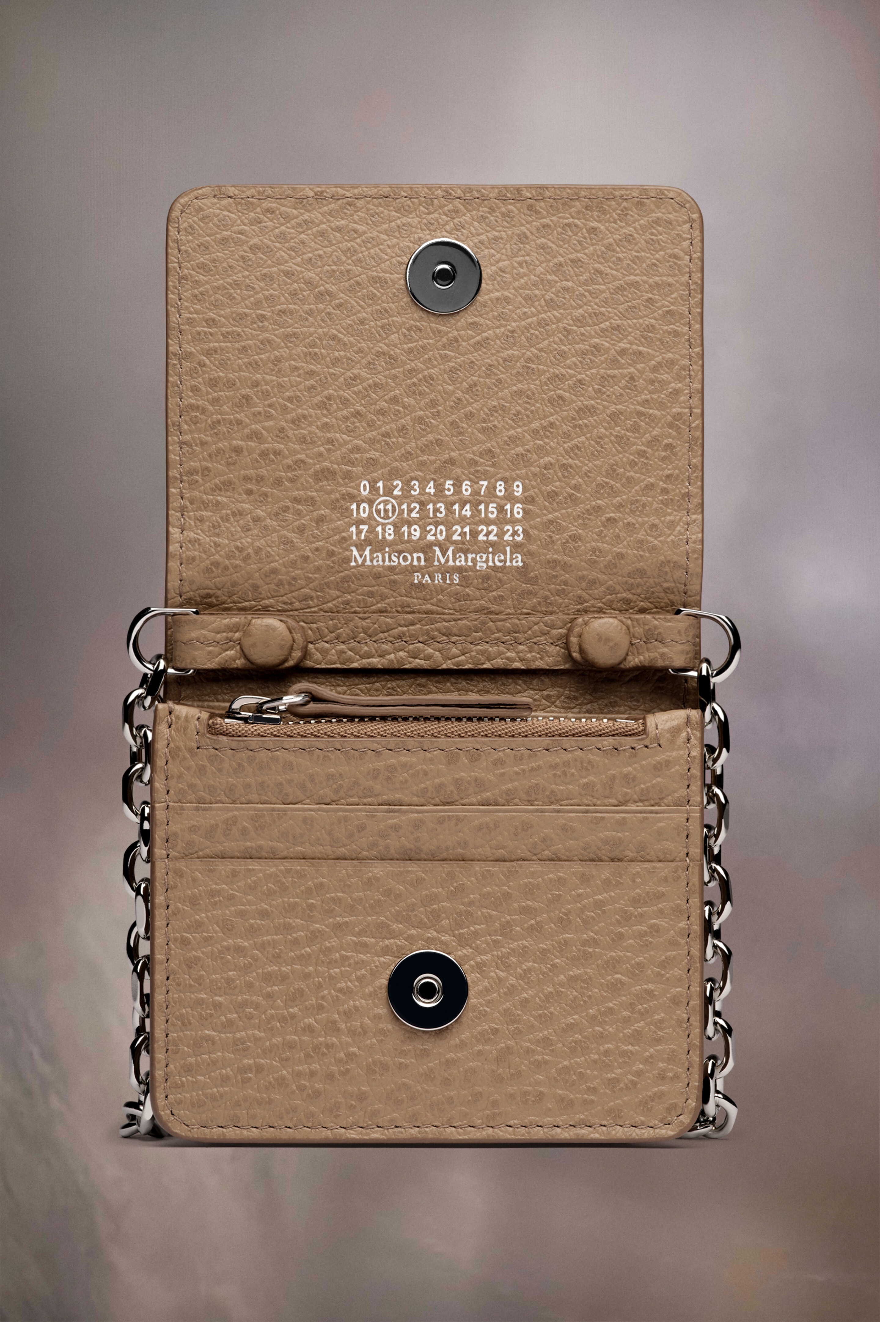 Four stitches chain wallet - 2