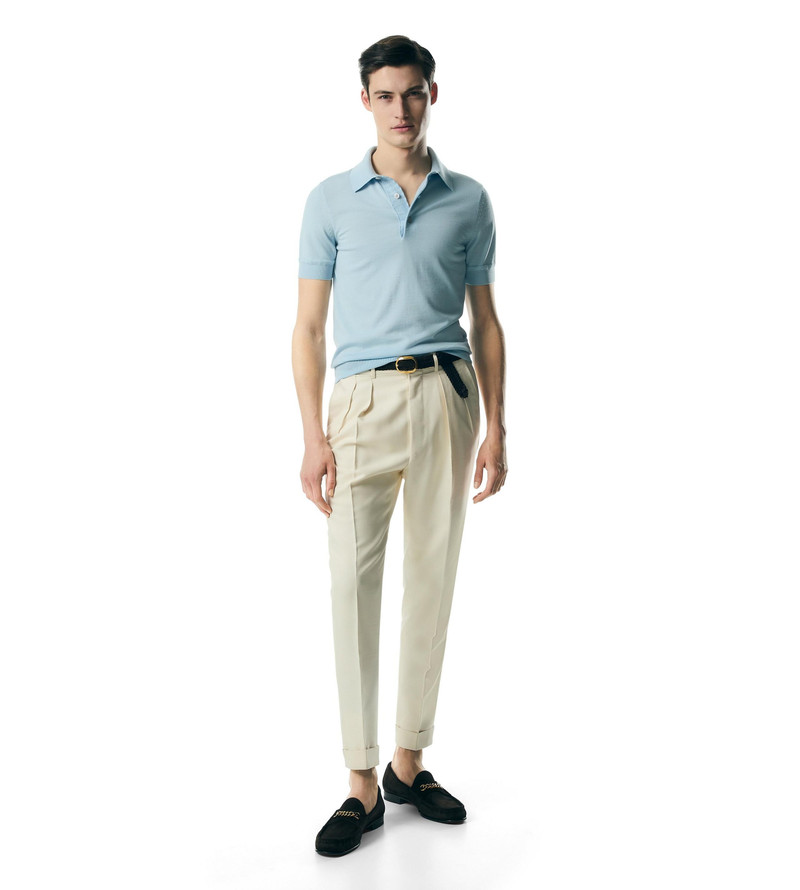 TOM FORD FINE GAUGE CASHMERE SILK POLO outlook