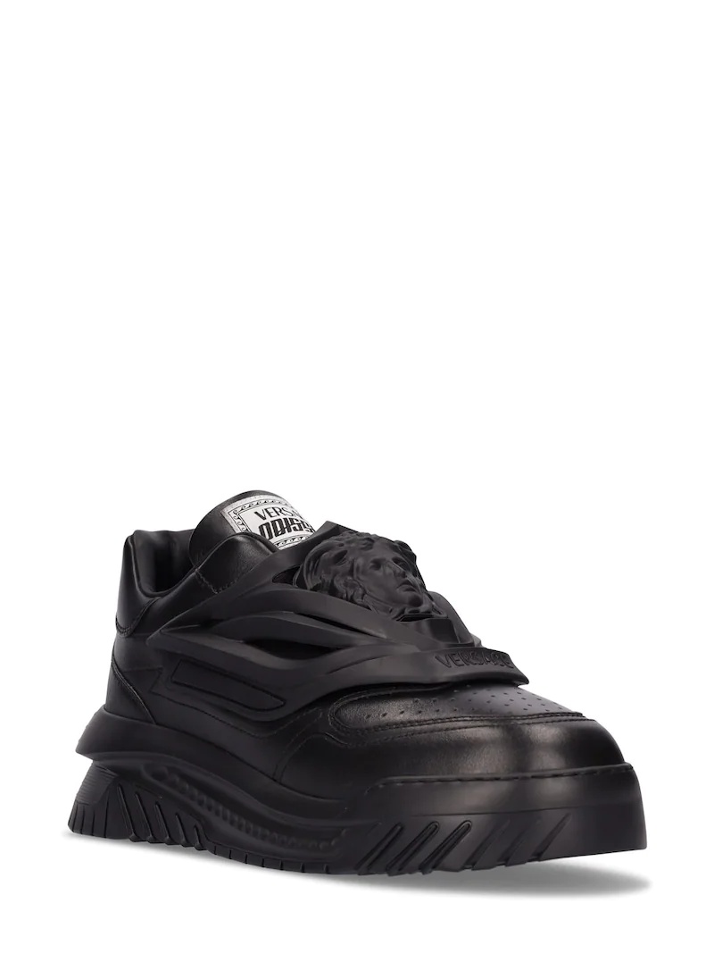 MEDUSA LEATHER LOW-TOP SNEAKERS - 3