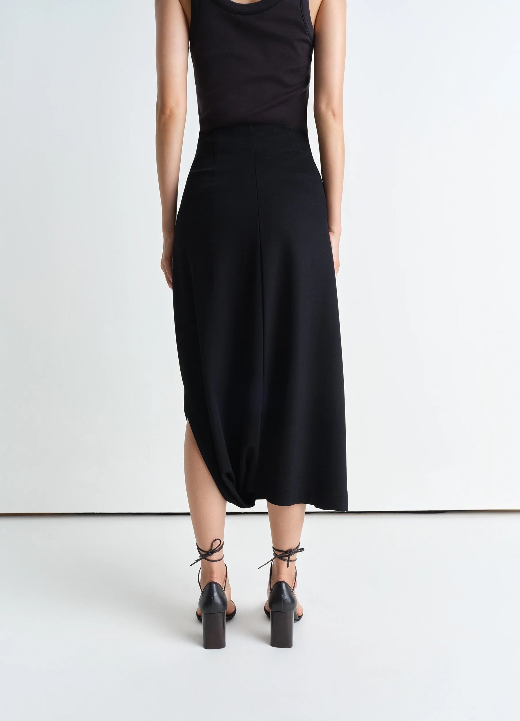 TWISTED HEM SKIRT - 4