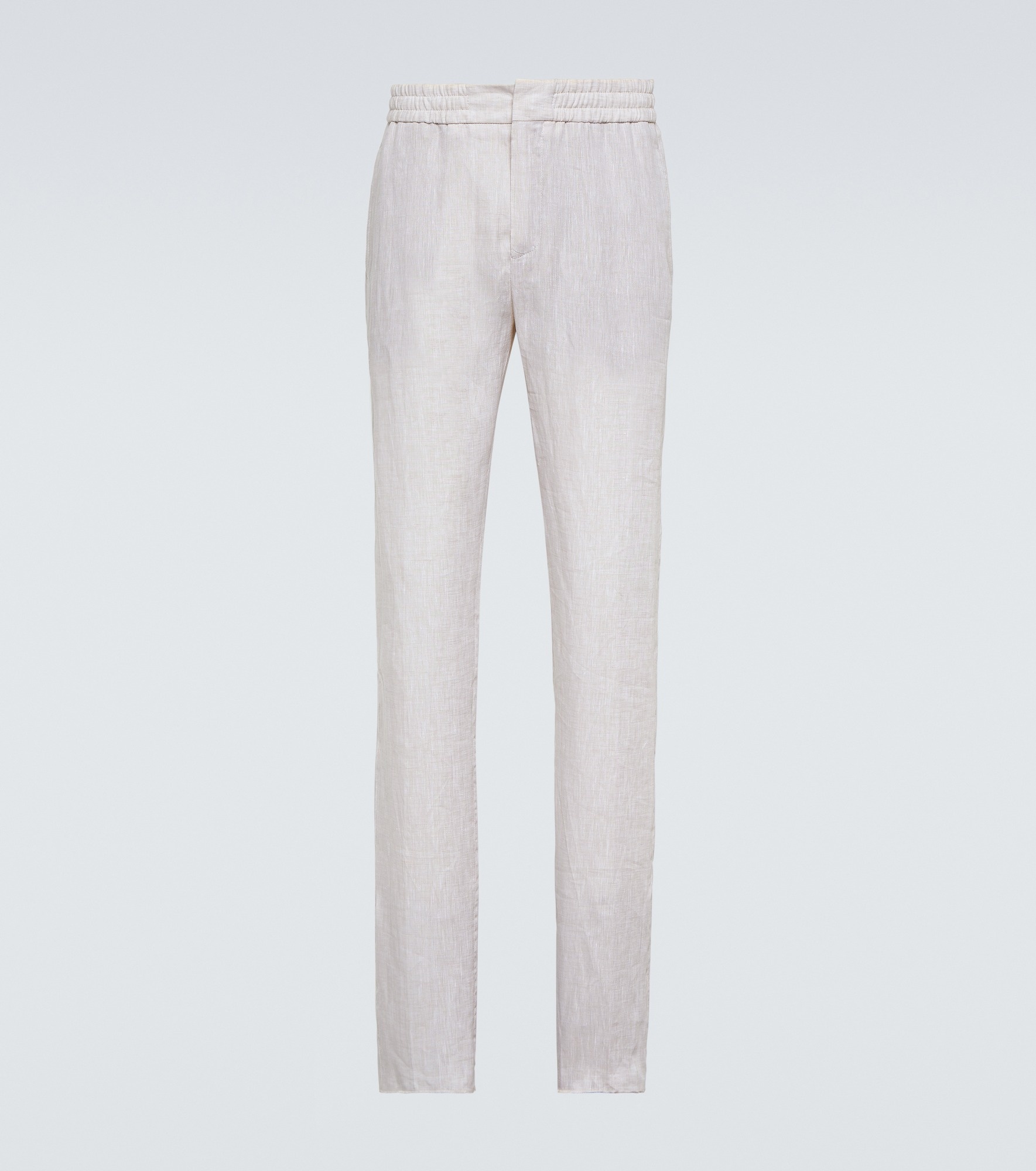 Gadd straight linen pants - 1