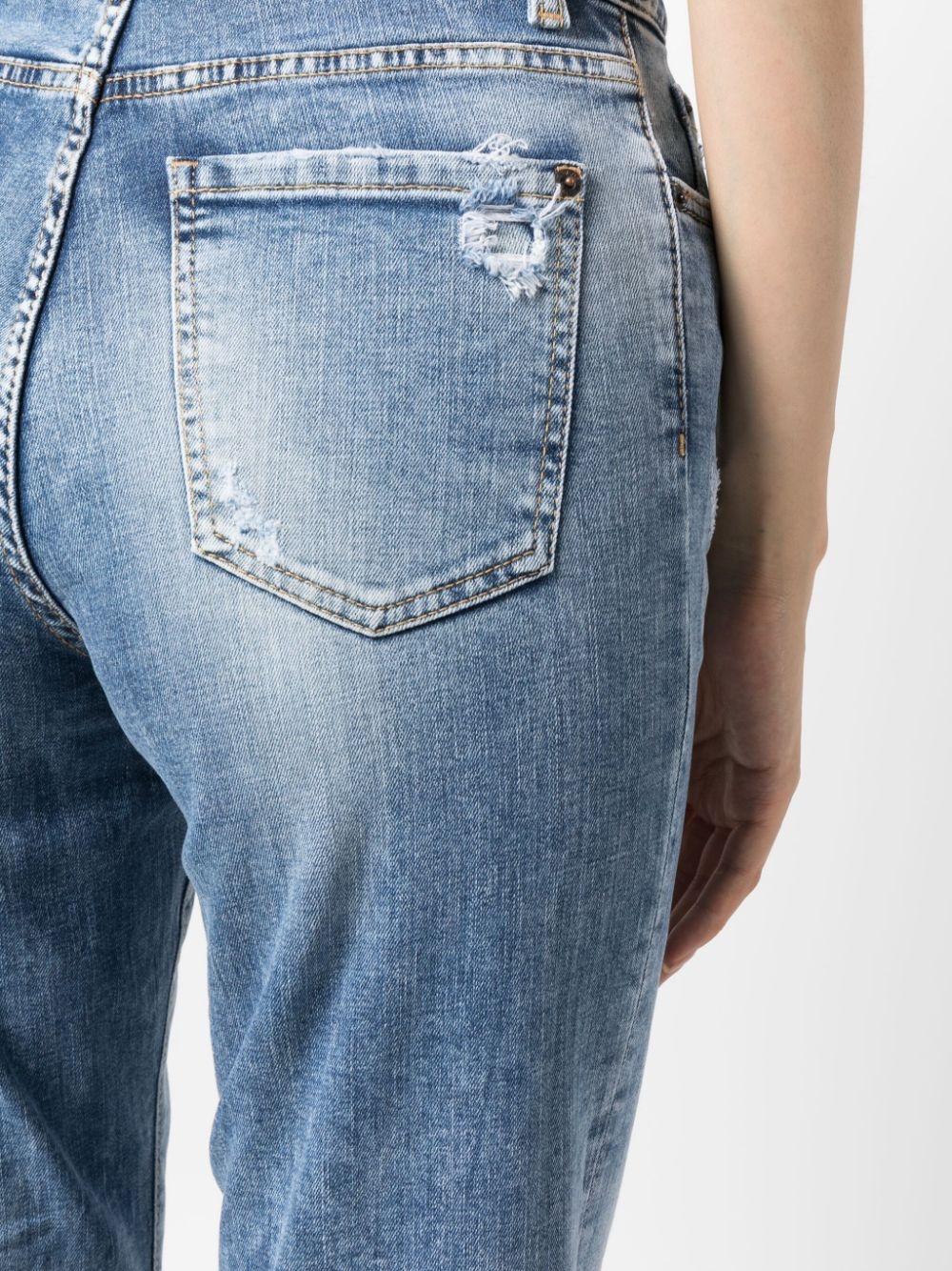 high-rise straight-leg jeans - 5