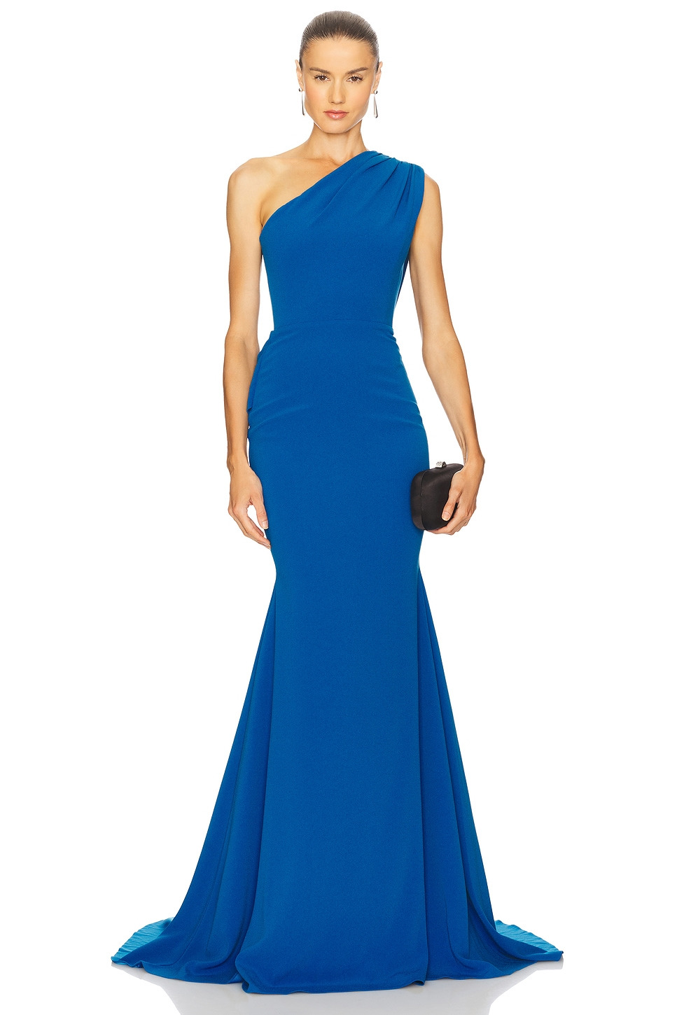 One Shoulder Drape Gown - 2