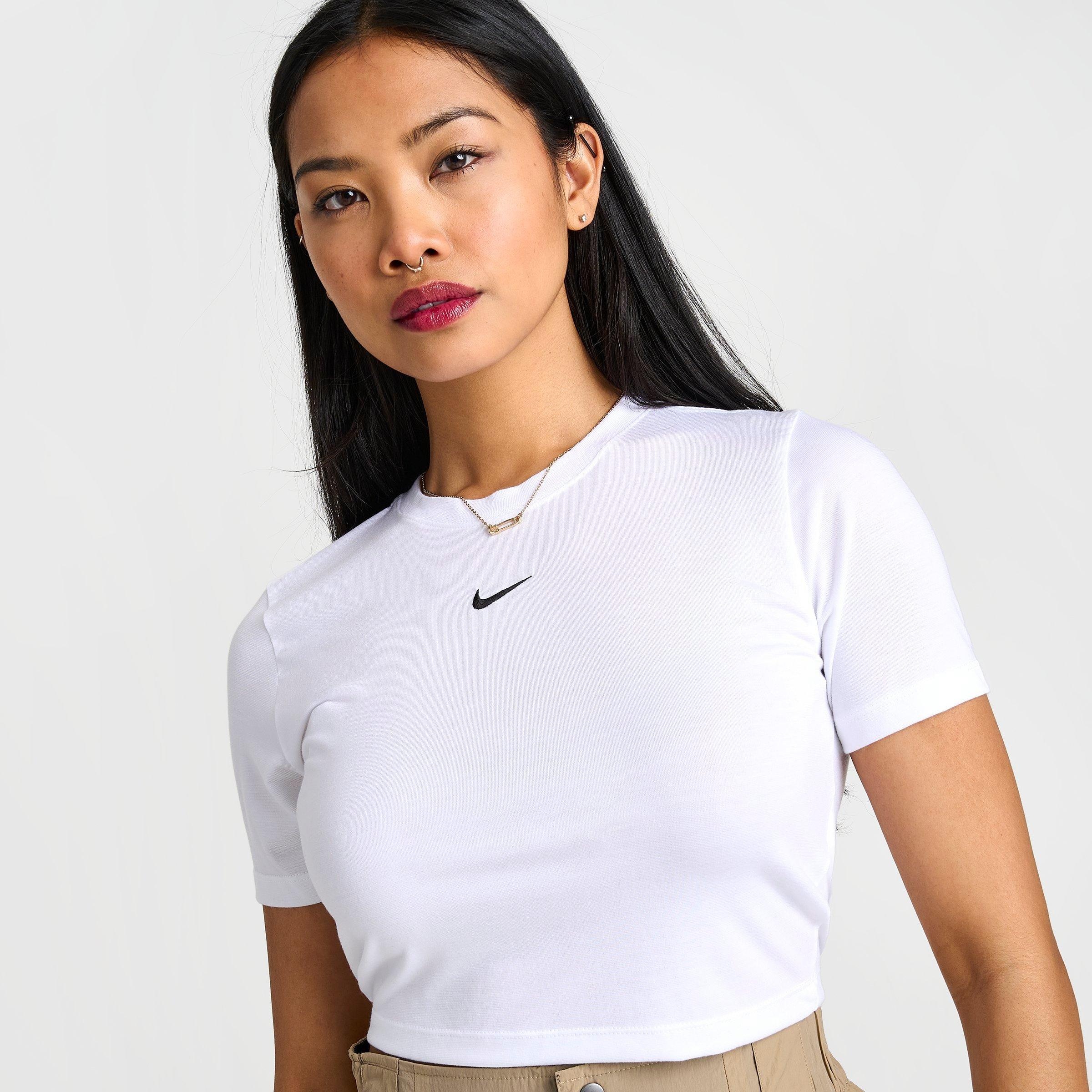 WOMEN'S NIKE SPORTSWEAR ESSENTIAL SLIM-FIT CROP T-SHIRT - 5