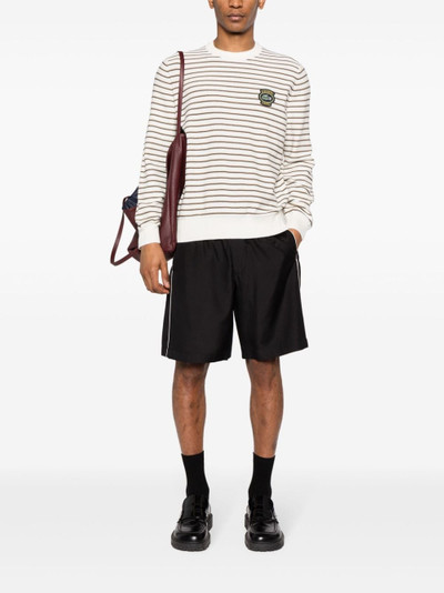 LACOSTE striped cotton jumper outlook