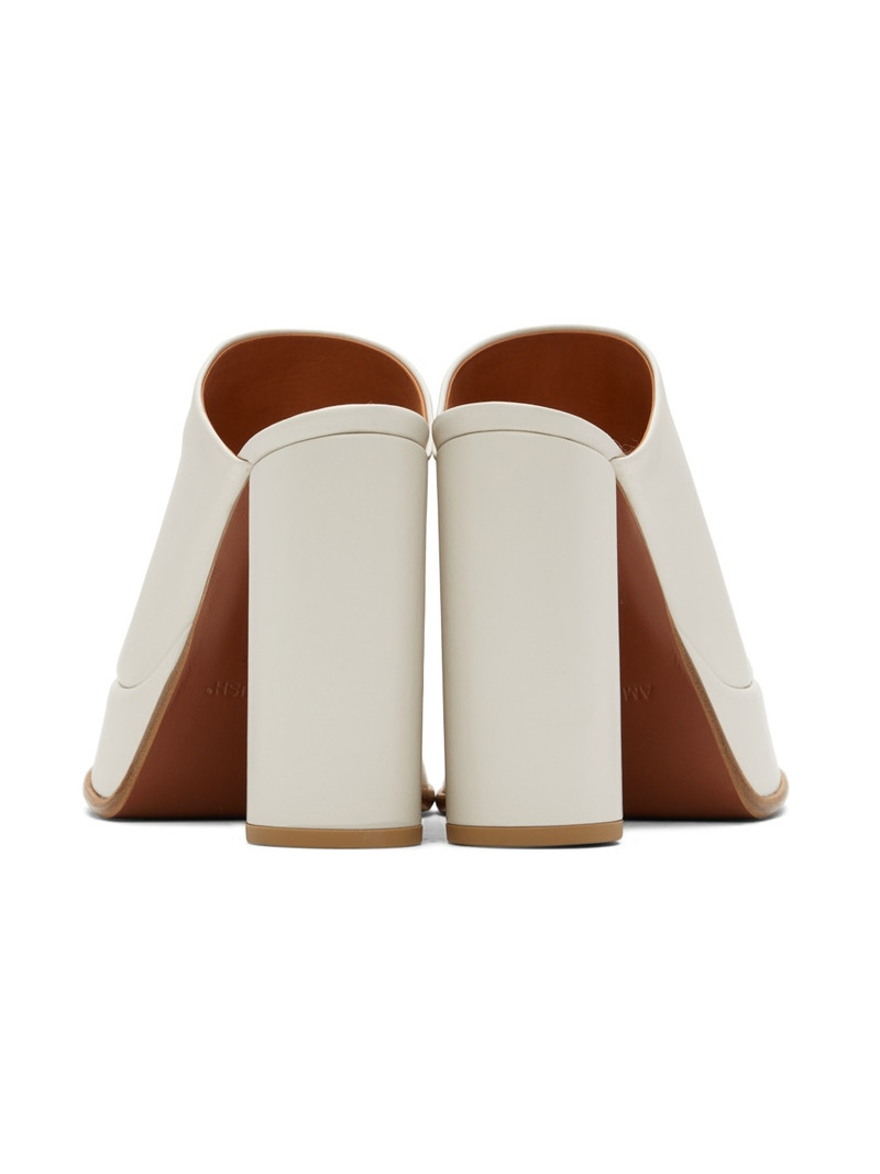 White Platform Mules 2